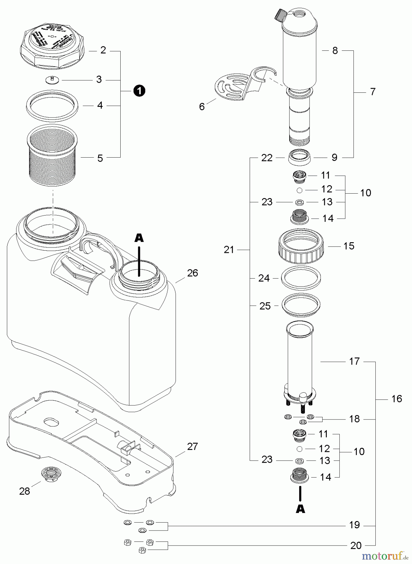  Shindaiwa Sprühgeräte SP45BPE - Shindaiwa Manual Sprayer, Back Pack, Pump / Tank