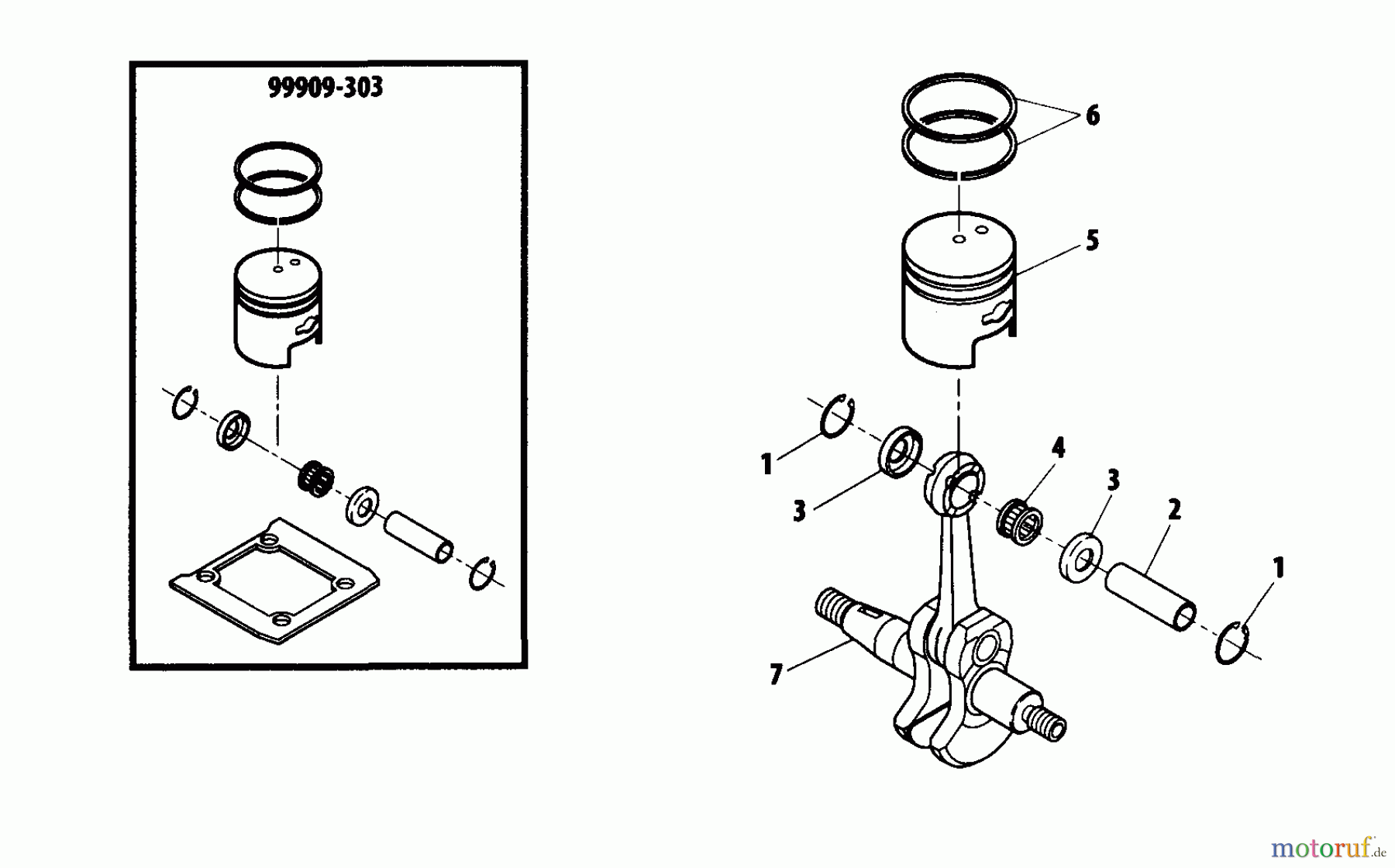 Shindaiwa Bläser / Sauger / Häcksler / Mulchgeräte EB500 - Shindaiwa Back Pack Blower Crankshaft
