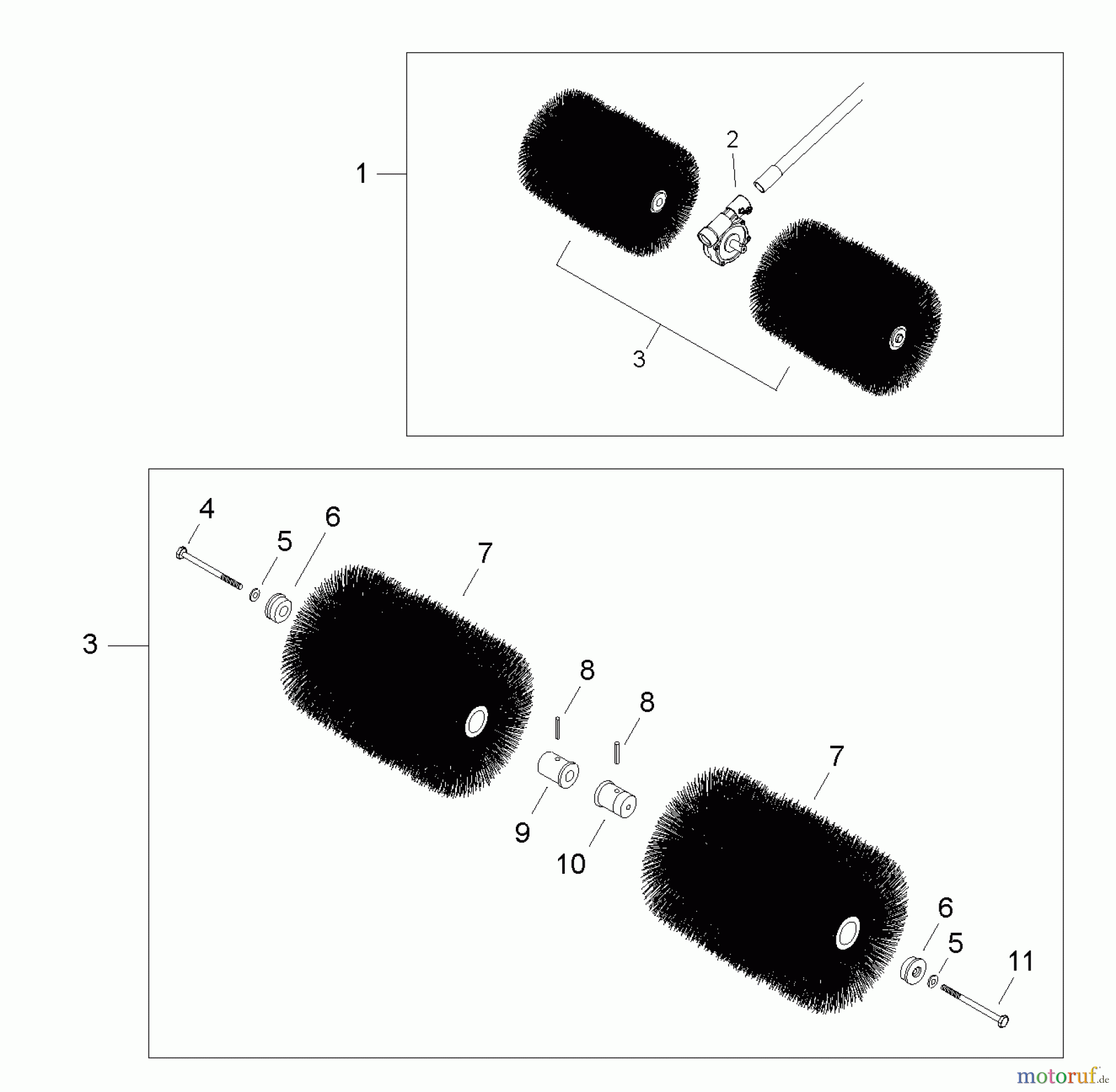 Shindaiwa Kehrmaschinen PB3410 - Shindaiwa Power Broom Accessories: Nylon Brush Assy
