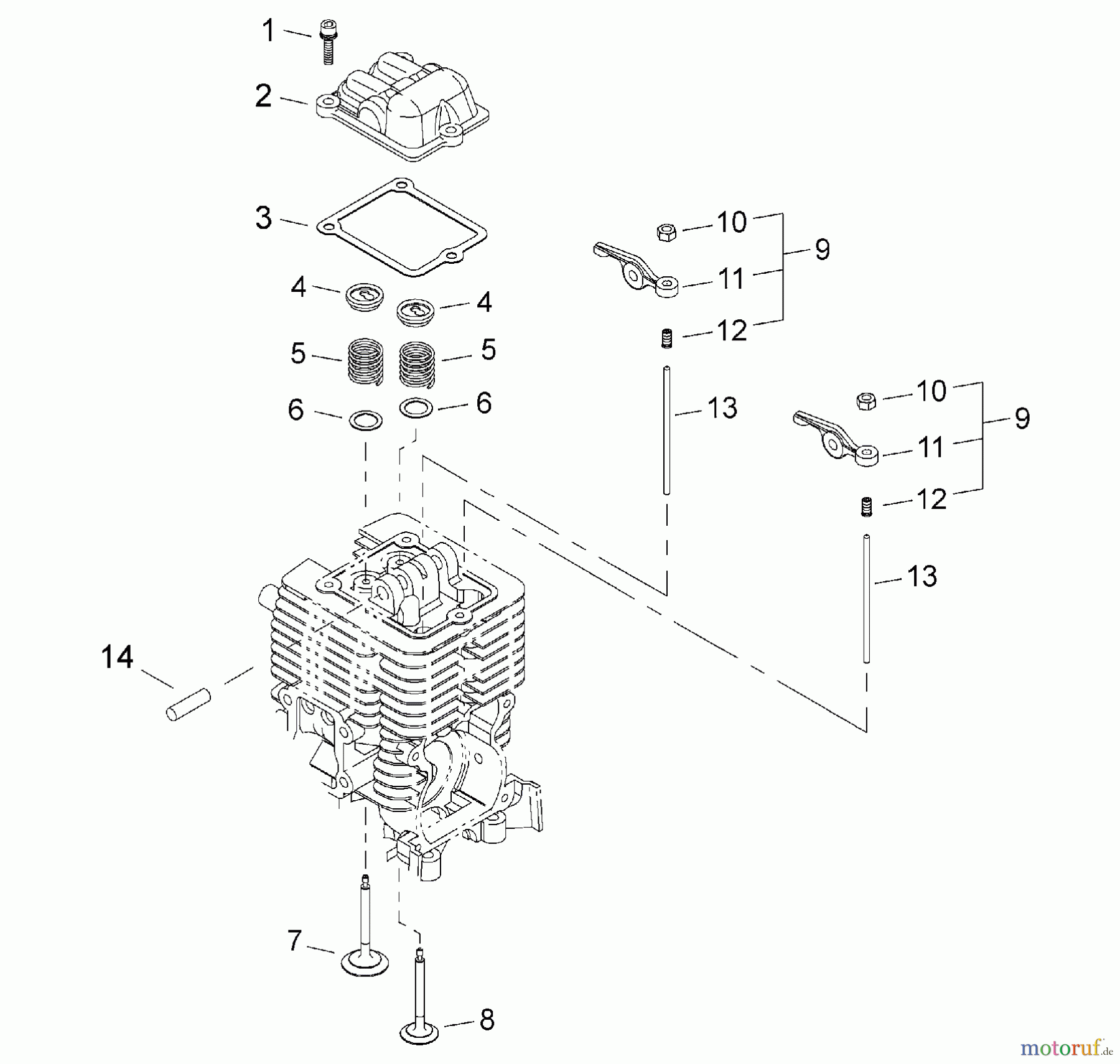 Shindaiwa Kehrmaschinen PB3410 - Shindaiwa Power Broom Valve Train