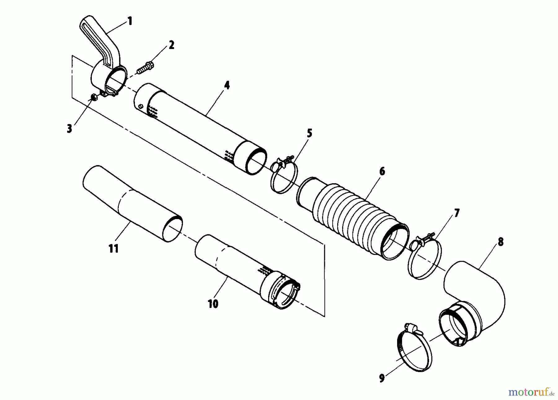  Shindaiwa Bläser / Sauger / Häcksler / Mulchgeräte EB480 - Shindaiwa Back Pack Blower Tube