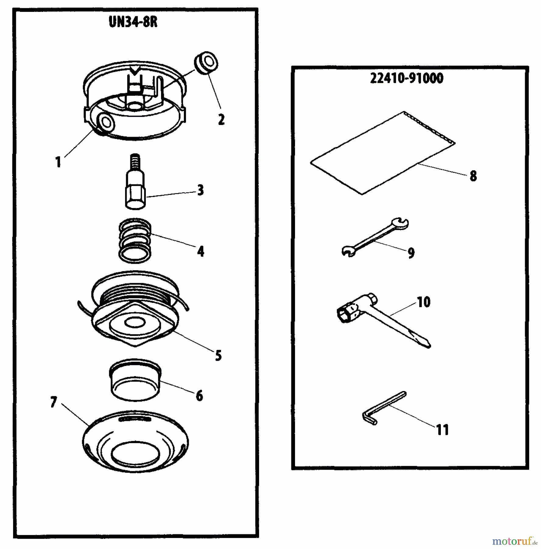 Shindaiwa Trimmer, Faden / Bürste 22F - Shindaiwa String Trimmer Accessories
