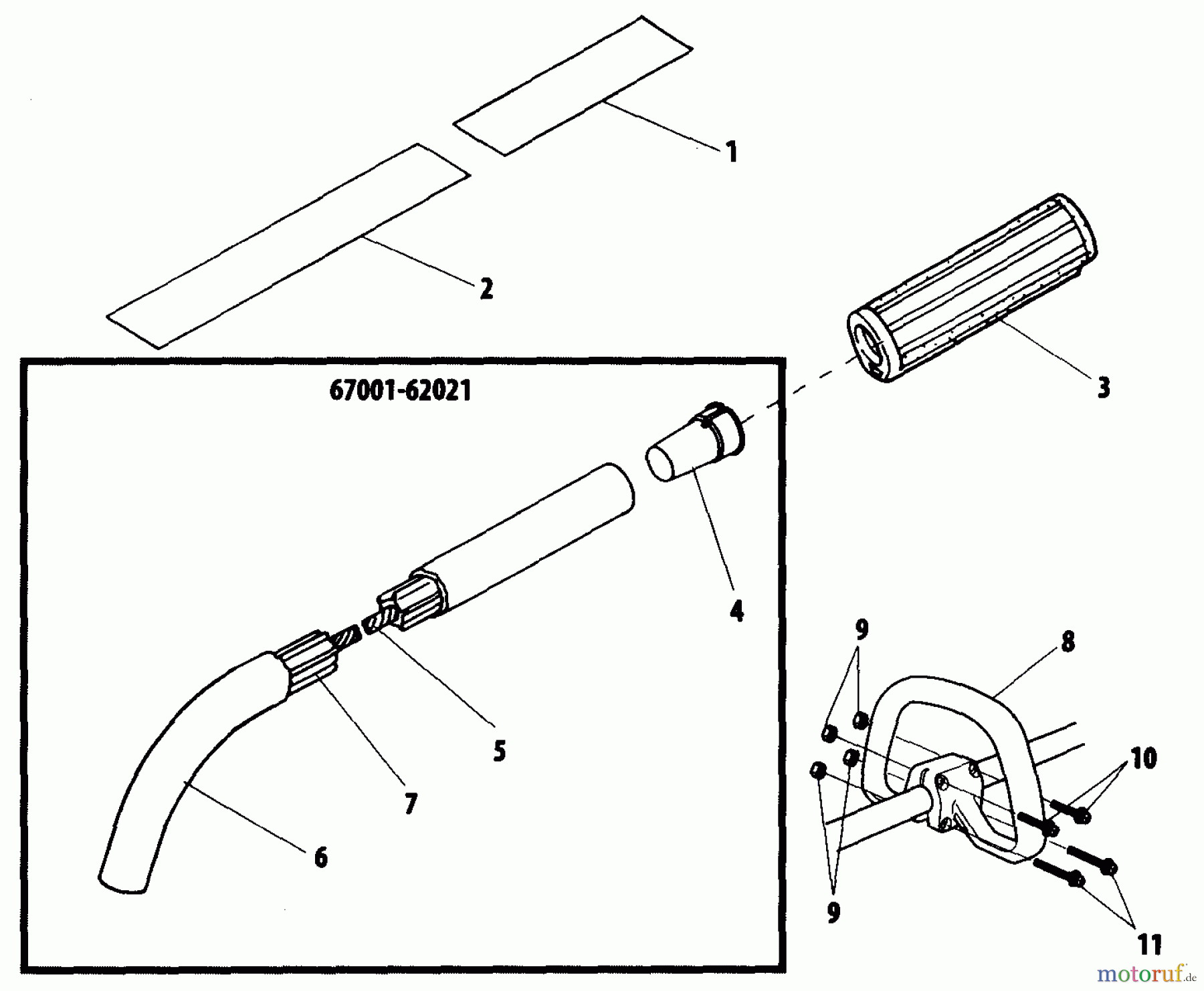 Shindaiwa Trimmer, Faden / Bürste 22F - Shindaiwa String Trimmer Outer Tube