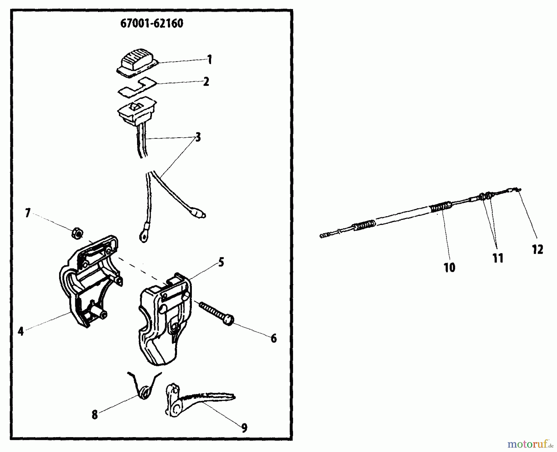 Shindaiwa Trimmer, Faden / Bürste 22F - Shindaiwa String Trimmer Throttle Lever