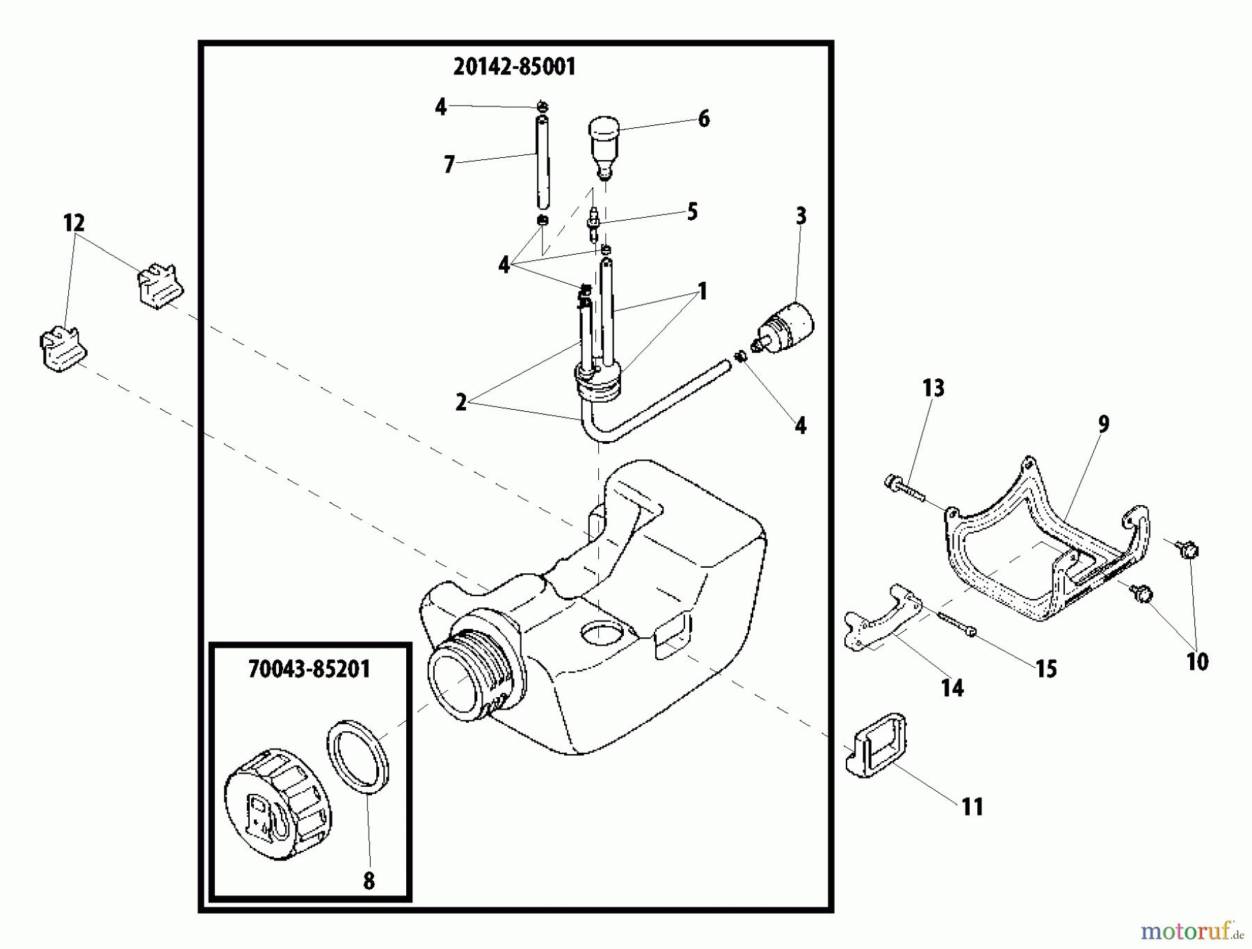 Shindaiwa Trimmer, Faden / Bürste 22T - Shindaiwa String Trimmer Fuel Tank