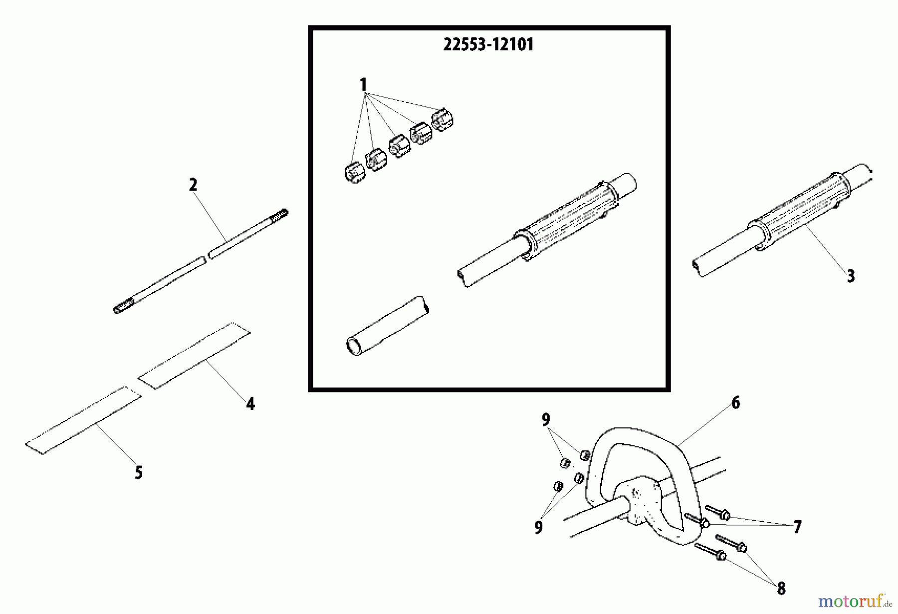Shindaiwa Trimmer, Faden / Bürste 22T - Shindaiwa String Trimmer Outer Tube