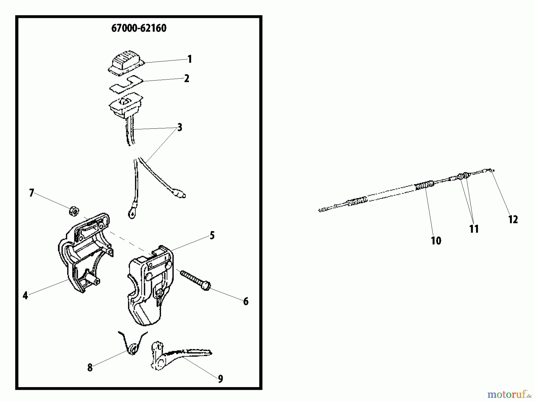 Shindaiwa Trimmer, Faden / Bürste 22T - Shindaiwa String Trimmer Throttle Lever