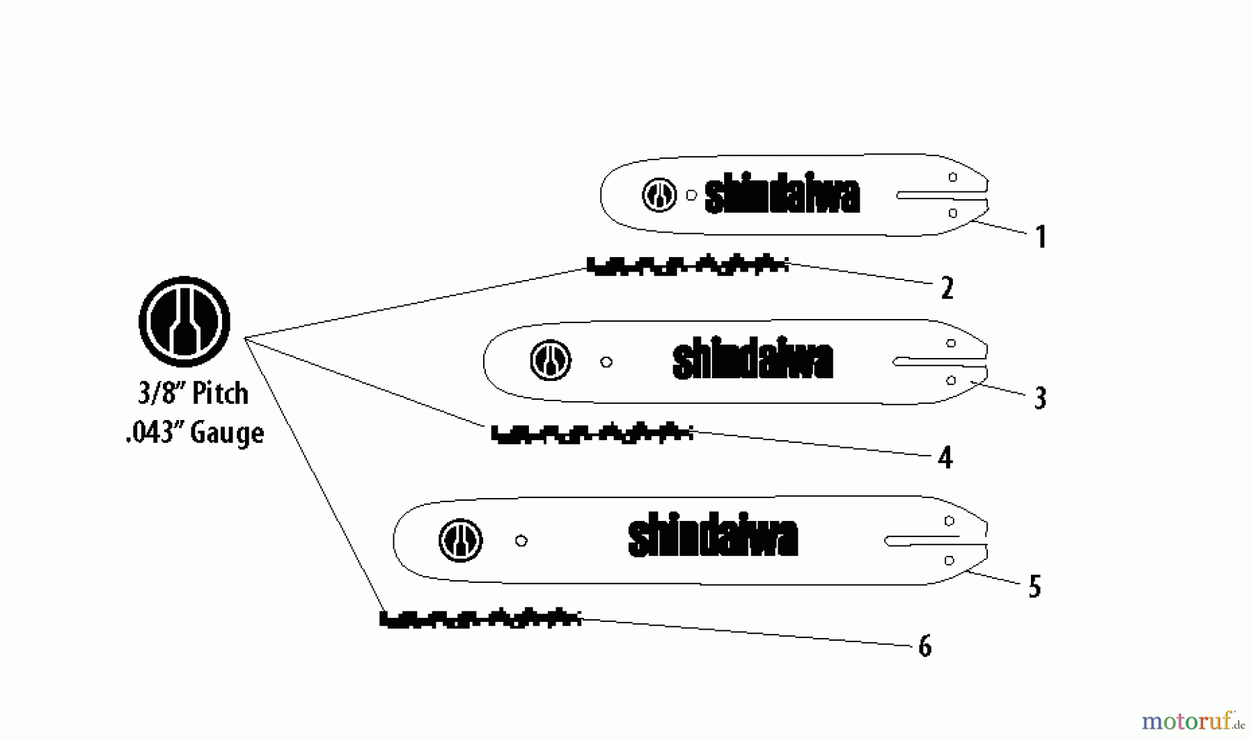  Shindaiwa Trimmer, Faden / Bürste 65002 - Shindaiwa Pole Saw / Pruner Attachment Bar/Chain