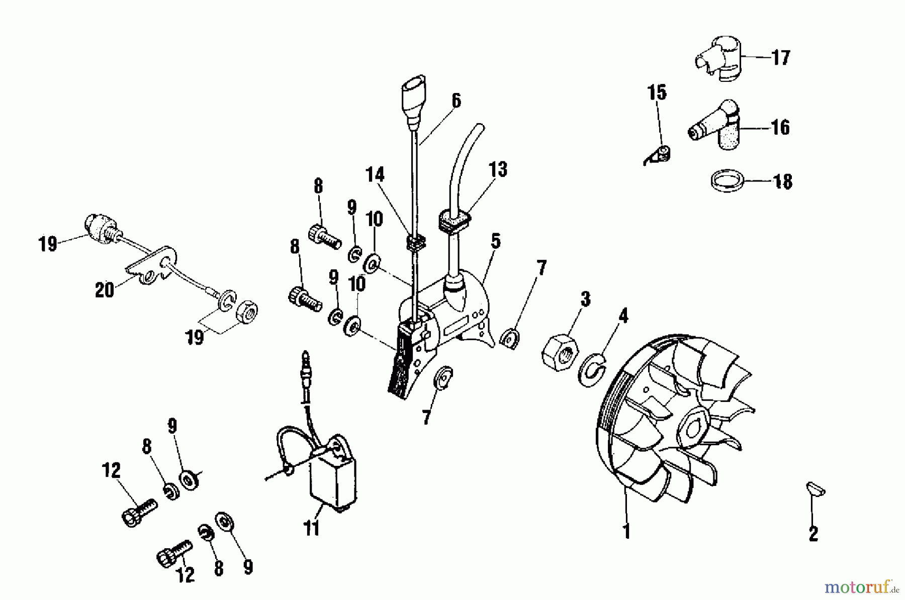 Shindaiwa Trimmer, Faden / Bürste B40 - Shindaiwa Ignition System