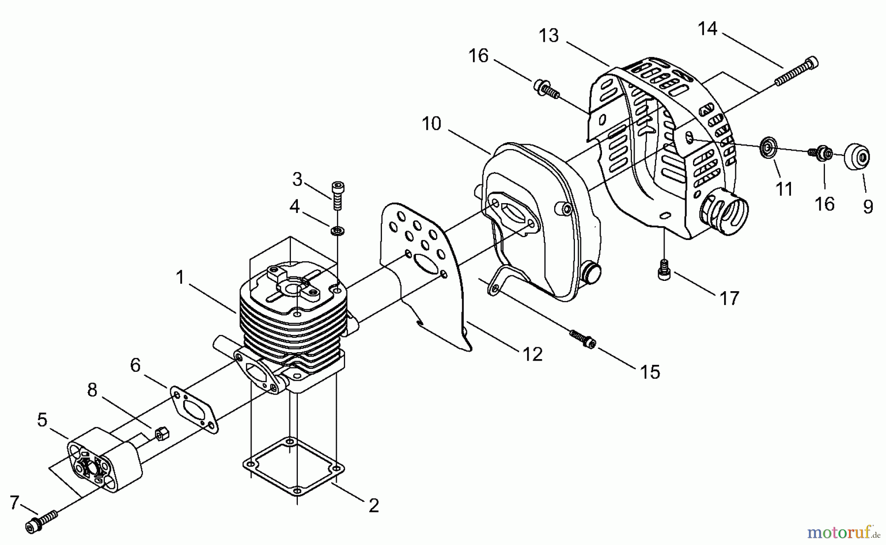  Shindaiwa Trimmer, Faden / Bürste B45 - Shindaiwa  Cylinder / Intake / Muffler
