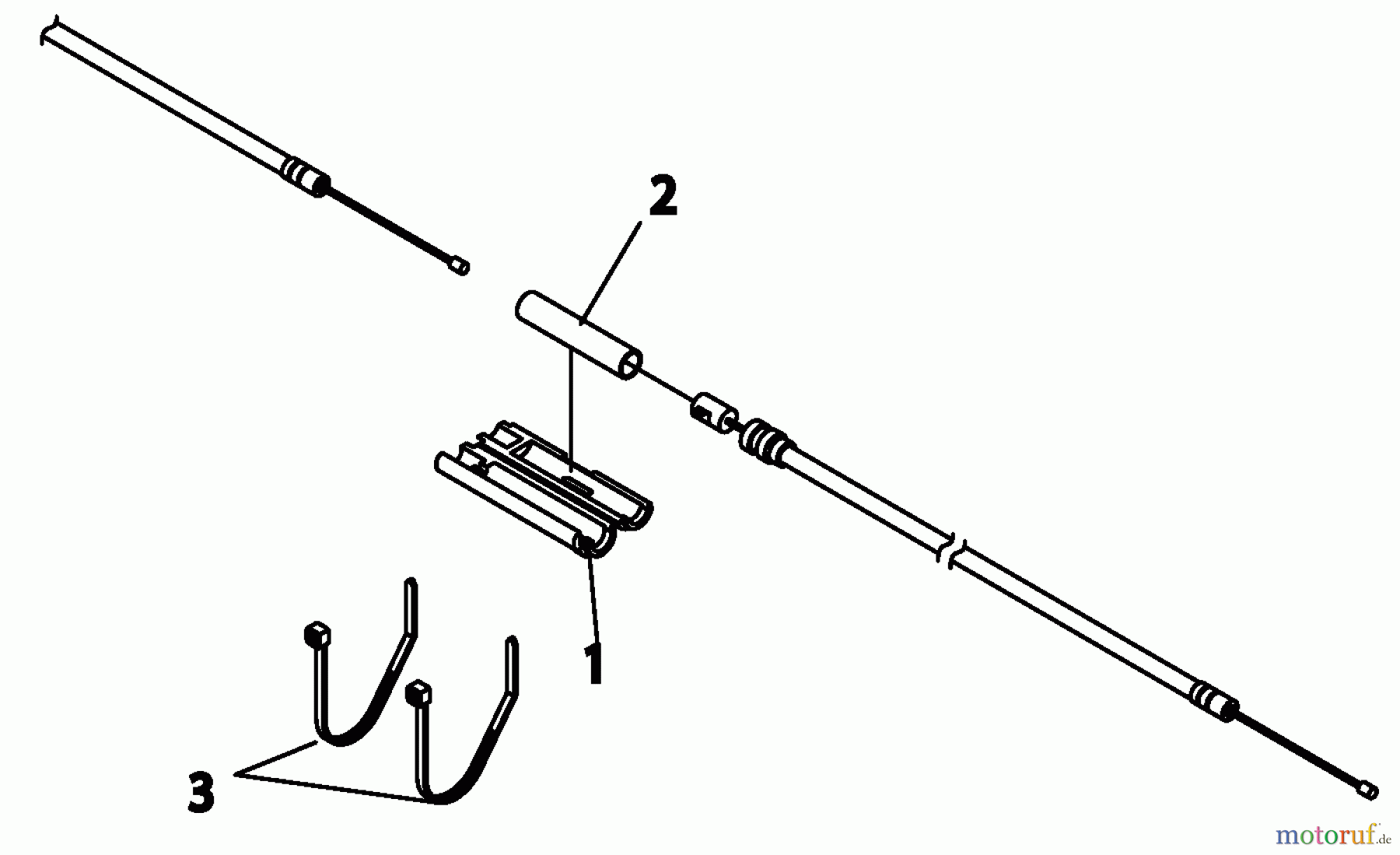 Shindaiwa Trimmer, Faden / Bürste B530 - Shindaiwa String Trimmer / Brush Cutter, S/N: 9018344 - 9099783 Connector Tube