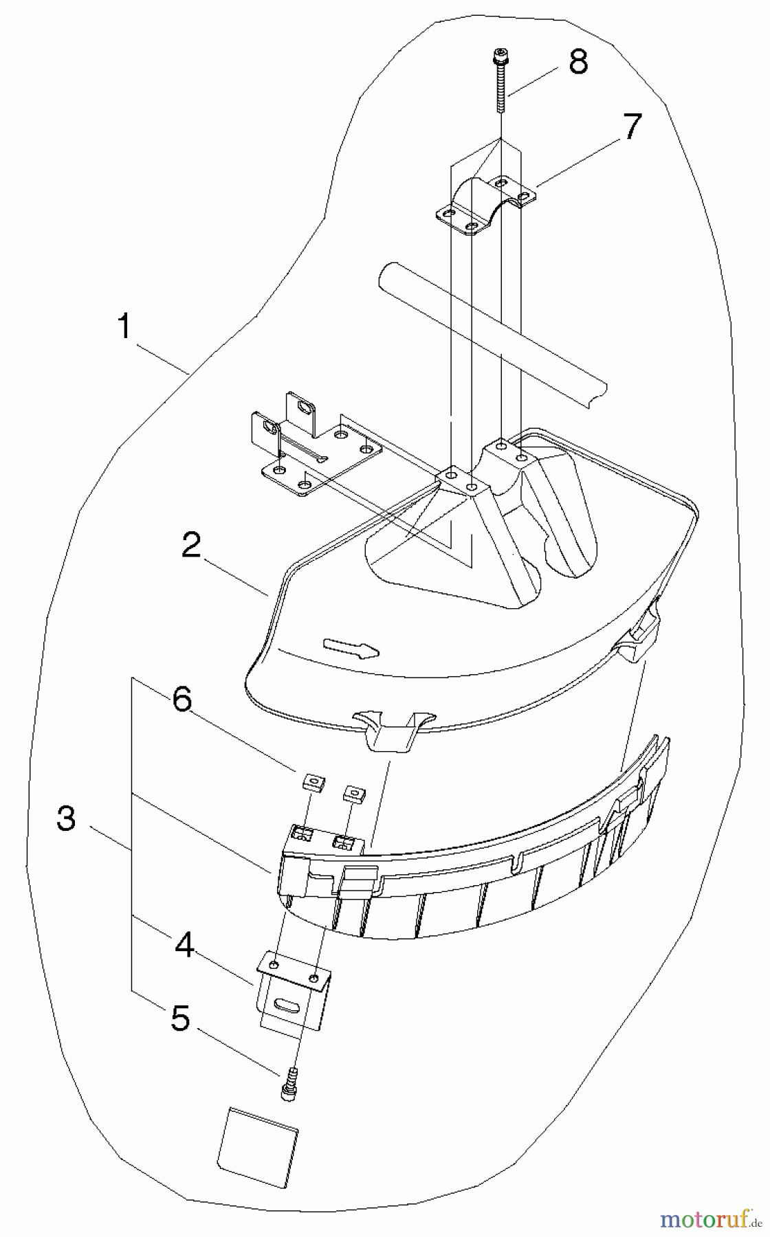Shindaiwa Trimmer, Faden / Bürste B530 - Shindaiwa String Trimmer / Brush Cutter, S/N: 9018344 - 9099783 Debris Shield