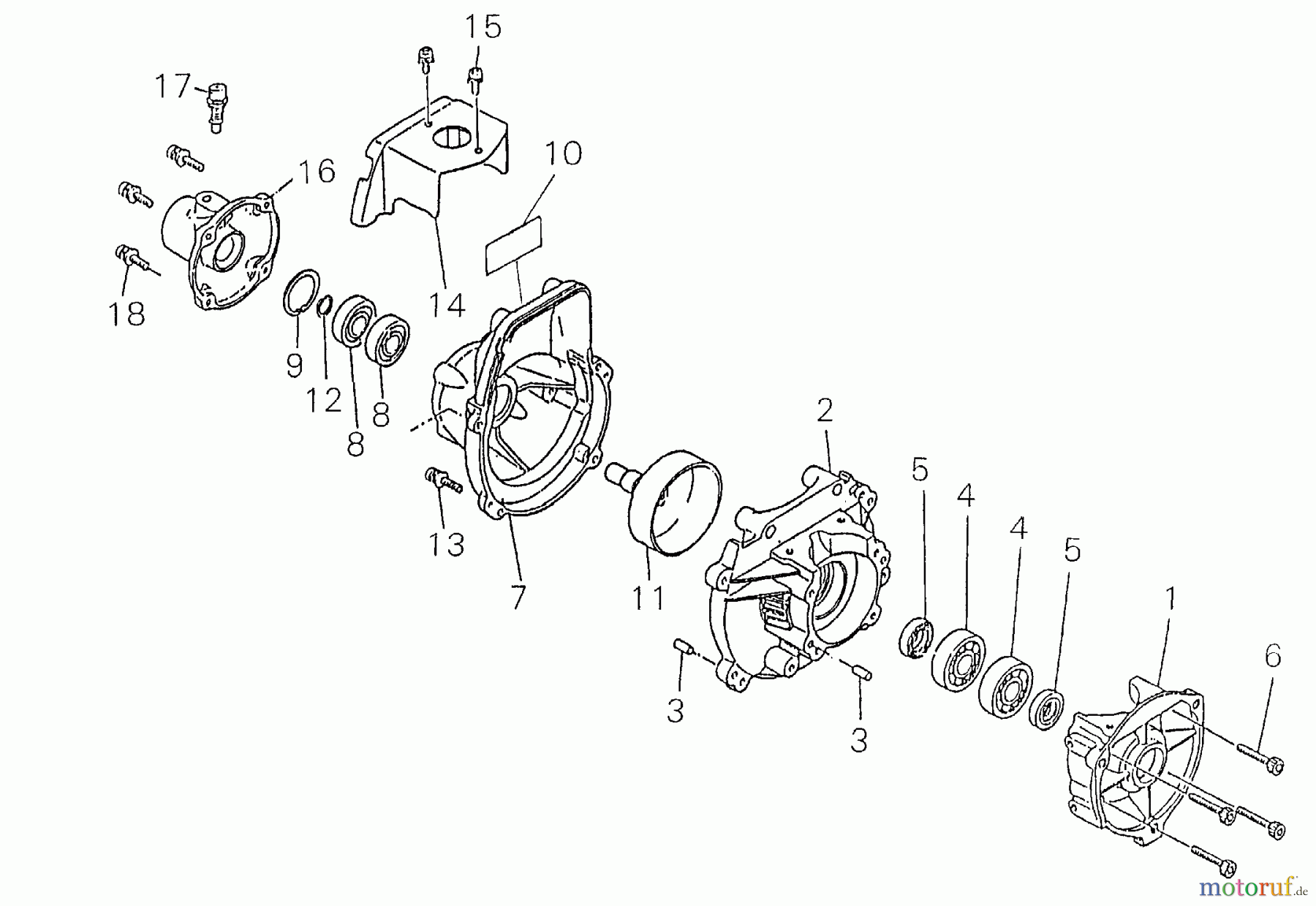 Shindaiwa Trimmer, Faden / Bürste BP25 - Shindaiwa String Trimmer / Brush Cutter Engine Cover / Fan Cover / Crankcase