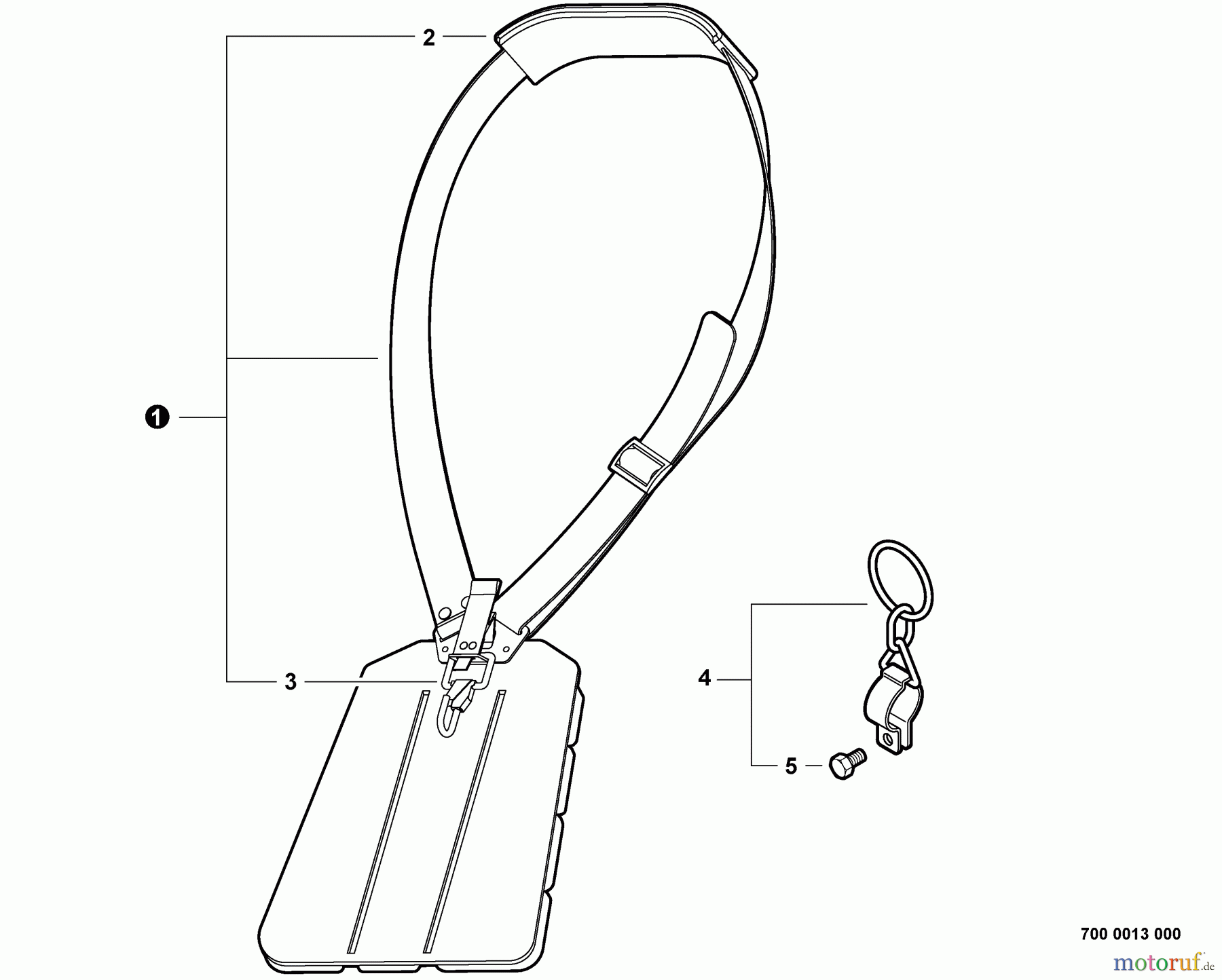Shindaiwa Trimmer, Faden / Bürste BCK-11 - Shindaiwa U-Handle Blade Combo Conversion Kit, for T254 String Trimmer, S/N: T10212001001 - T10212999999 Shoulder Harness