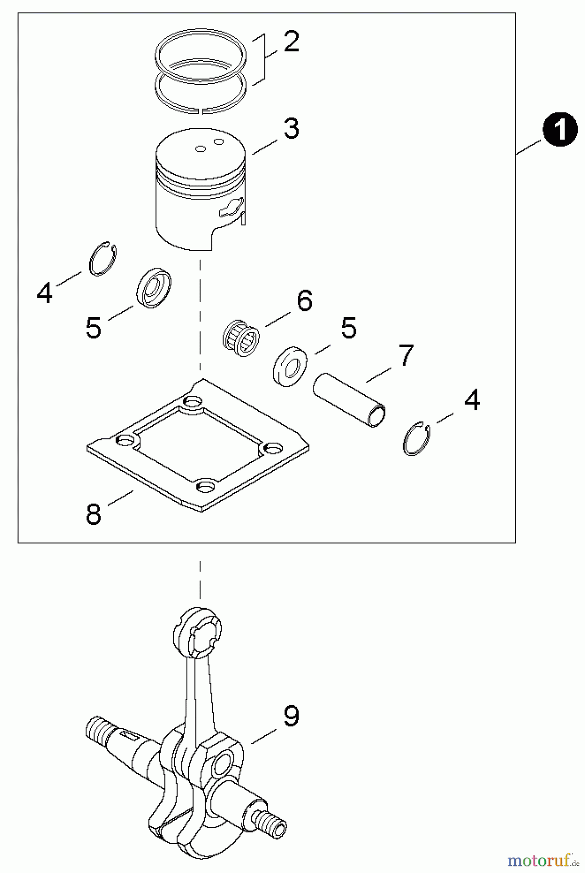 Shindaiwa Bläser / Sauger / Häcksler / Mulchgeräte EB500EC1 - Shindaiwa Back Pack Blower, Piston / Crankshaft