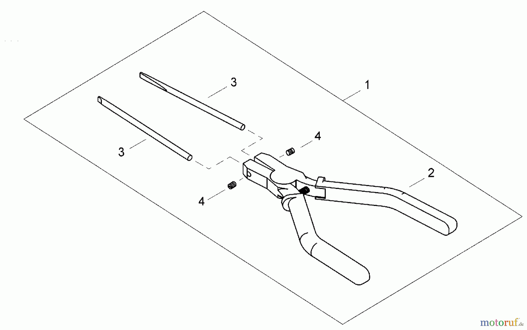 Shindaiwa Trimmer, Faden / Bürste C3410 - Shindaiwa String Trimmer / Brush Cutter Special Tool - Pliers