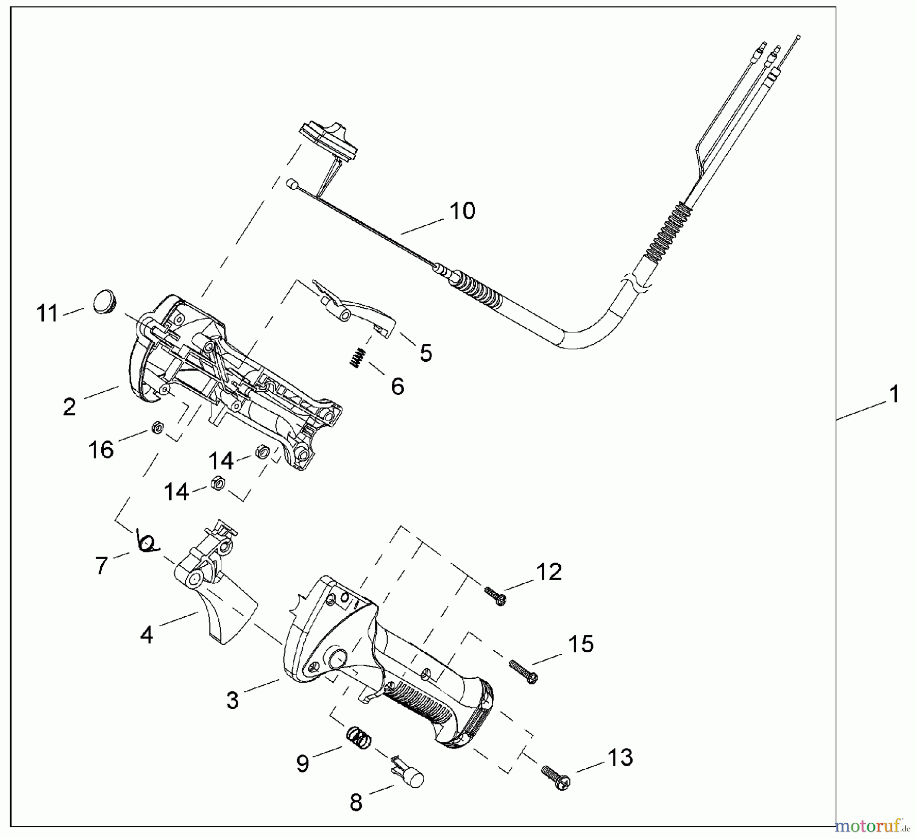 Shindaiwa Trimmer, Faden / Bürste C3410 - Shindaiwa String Trimmer / Brush Cutter Throttle Assy