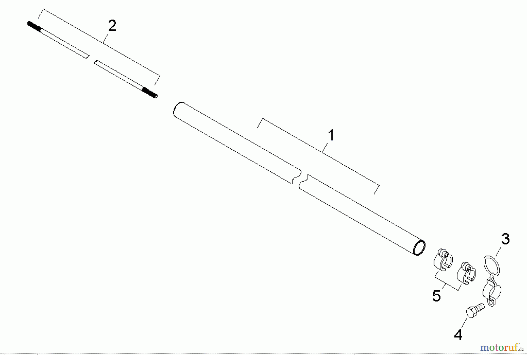 Shindaiwa Trimmer, Faden / Bürste C344 - Shindaiwa String Trimmer / Brush Cutter, S/N: T15012001001 - T1501299 Main Pipe
