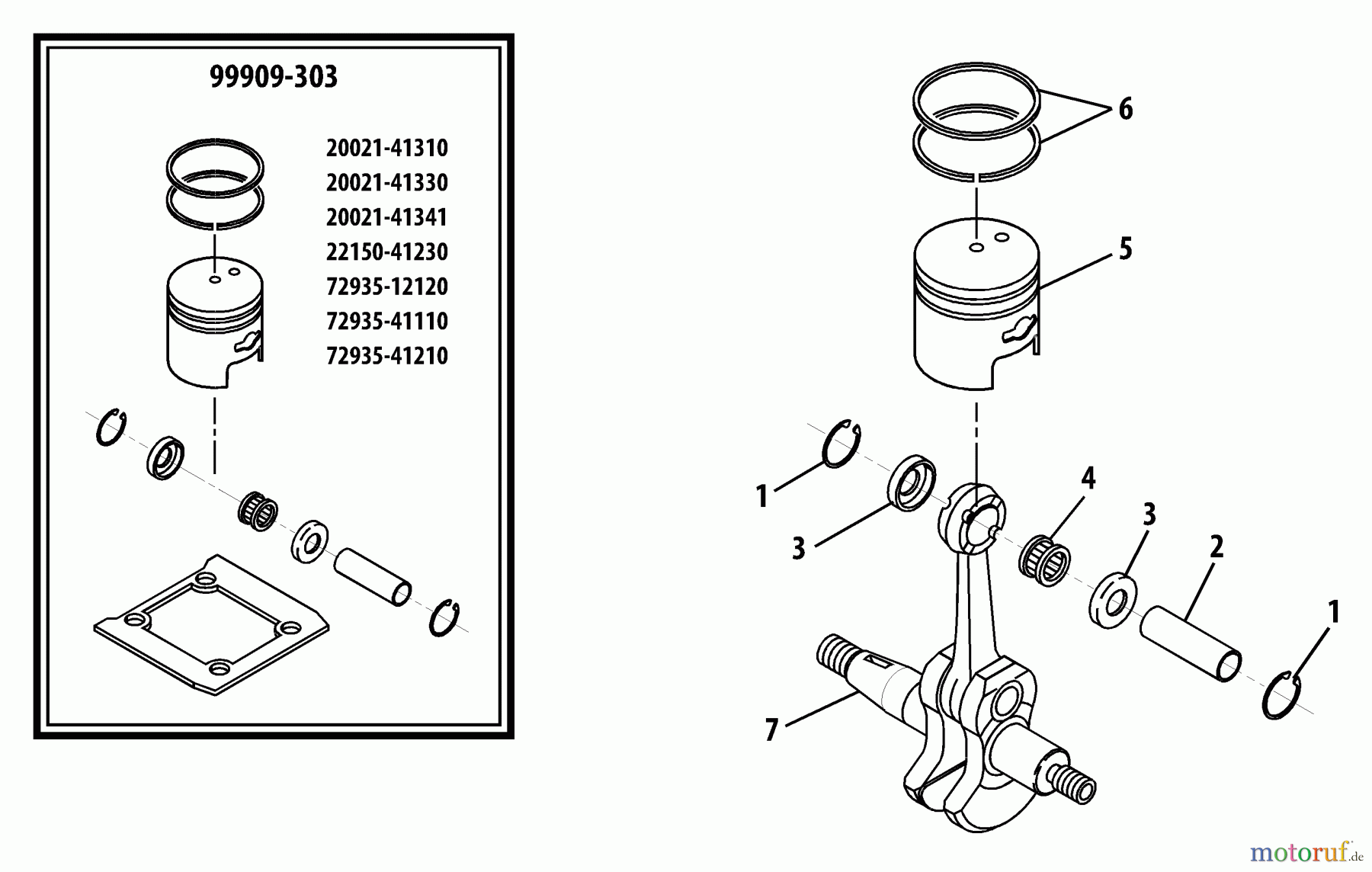 Shindaiwa Bläser / Sauger / Häcksler / Mulchgeräte EB501 - Shindaiwa Back Pack Blower Crankshaft