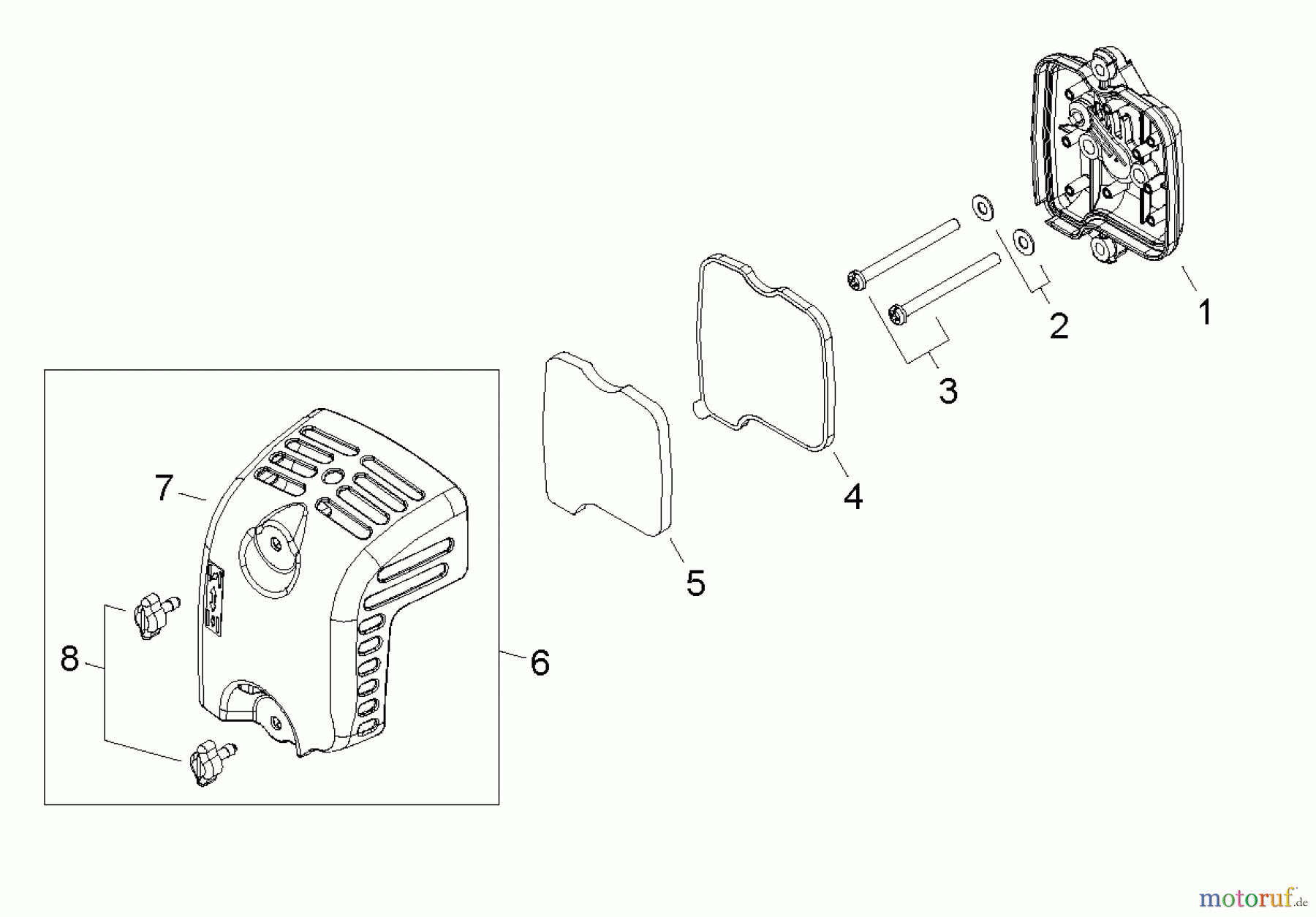 Shindaiwa Trimmer, Faden / Bürste C344 - Shindaiwa String Trimmer / Brush Cutter, S/N: T15111001001 - T1511199 Air Filter