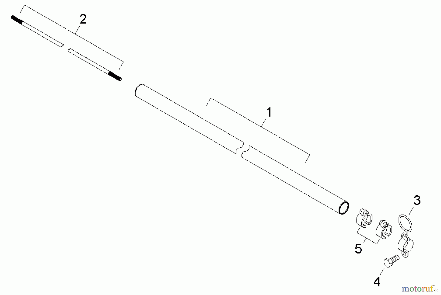 Shindaiwa Trimmer, Faden / Bürste C344 - Shindaiwa String Trimmer / Brush Cutter, S/N: T15111001001 - T1511199 Main Pipe