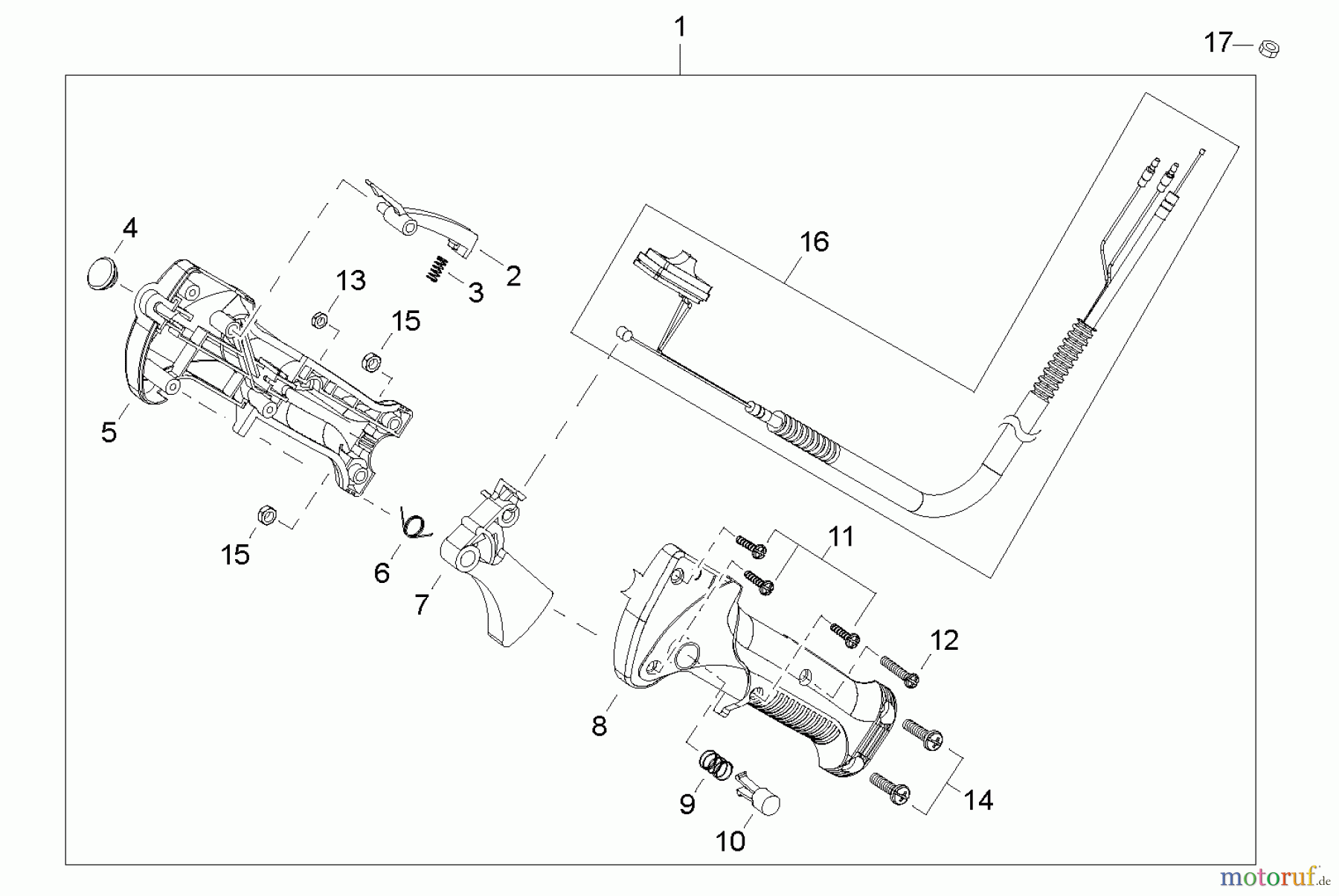 Shindaiwa Trimmer, Faden / Bürste C344 - Shindaiwa String Trimmer / Brush Cutter, S/N: T15111001001 - T1511199 Throttle Control