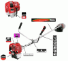Shindaiwa C344 - String Trimmer / Brush Cutter, S/N: T15213001001 - T1521399 Ersatzteile Labels