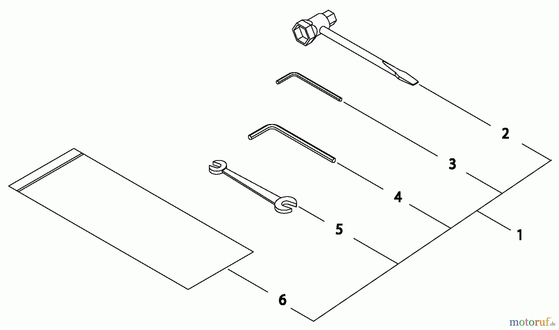 Shindaiwa Trimmer, Faden / Bürste C350 - Shindaiwa String Trimmer / Brush Cutter, S/N: 20001921 - 20003190 Tool Set