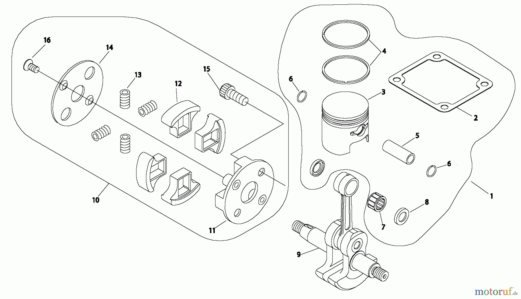  Shindaiwa Trimmer, Faden / Bürste C35LA - Shindaiwa String Trimmer / Brush Cutter, S/N: 20007141 - 20007380 Clutch, Piston