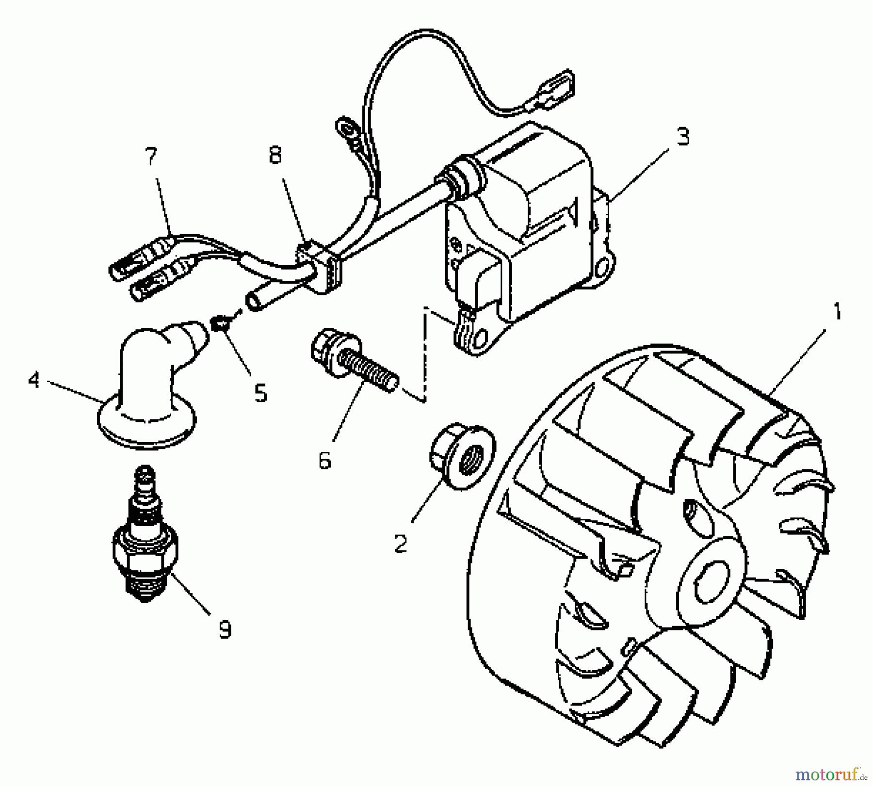 Shindaiwa Trimmer, Faden / Bürste F195S - Shindaiwa String Trimmer Flywheel, Ignition