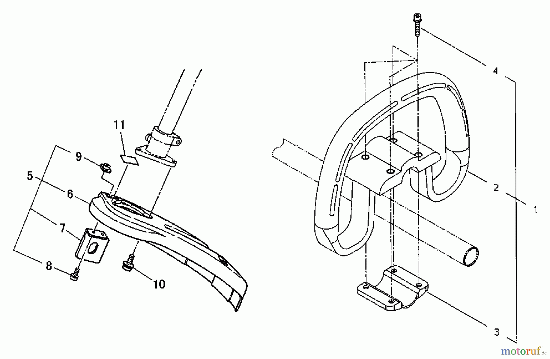 Shindaiwa Trimmer, Faden / Bürste F195S - Shindaiwa String Trimmer Handle, Shield
