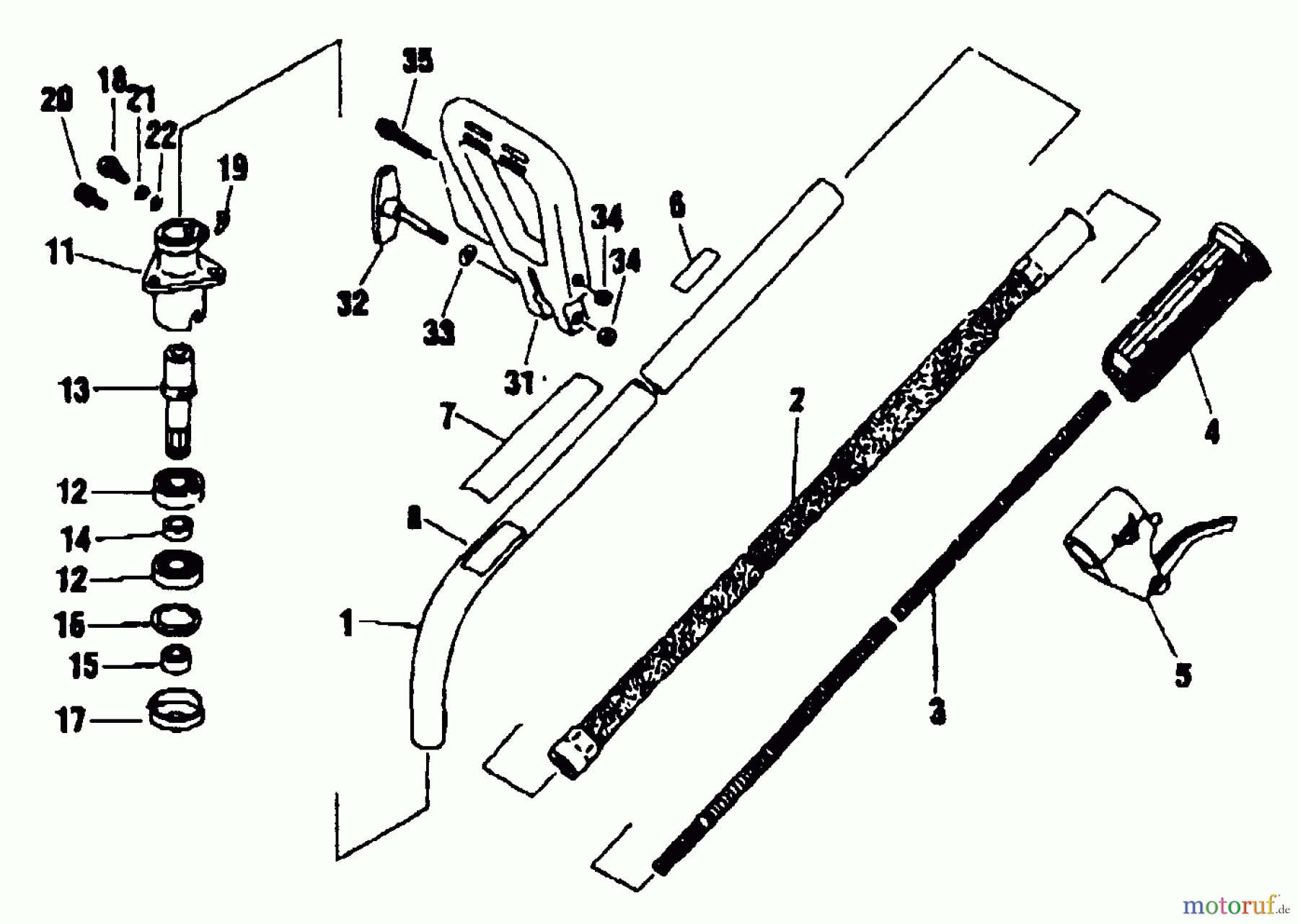  Shindaiwa Trimmer, Faden / Bürste F20 - Shindaiwa String Trimmer Outer Tube