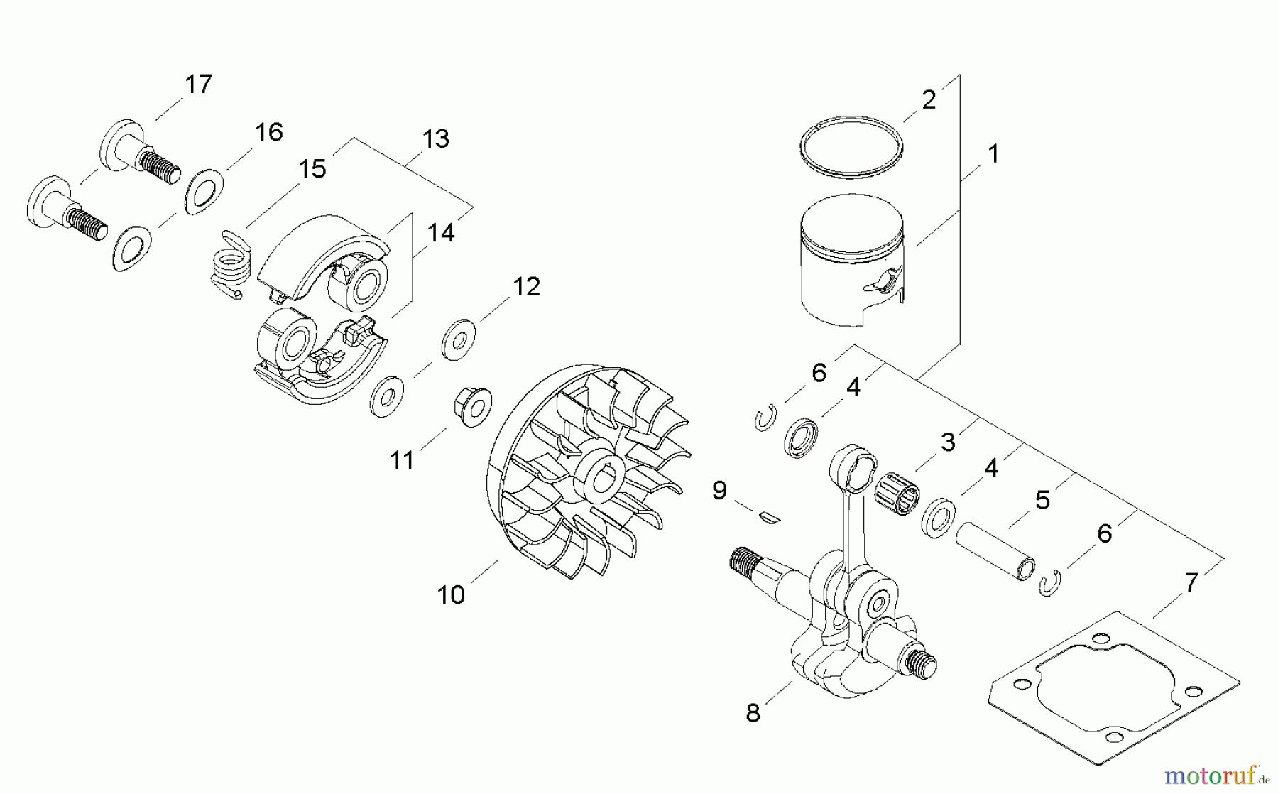  Shindaiwa Trimmer, Faden / Bürste F222-Shindaiwa String Trimmer Piston / Clutch