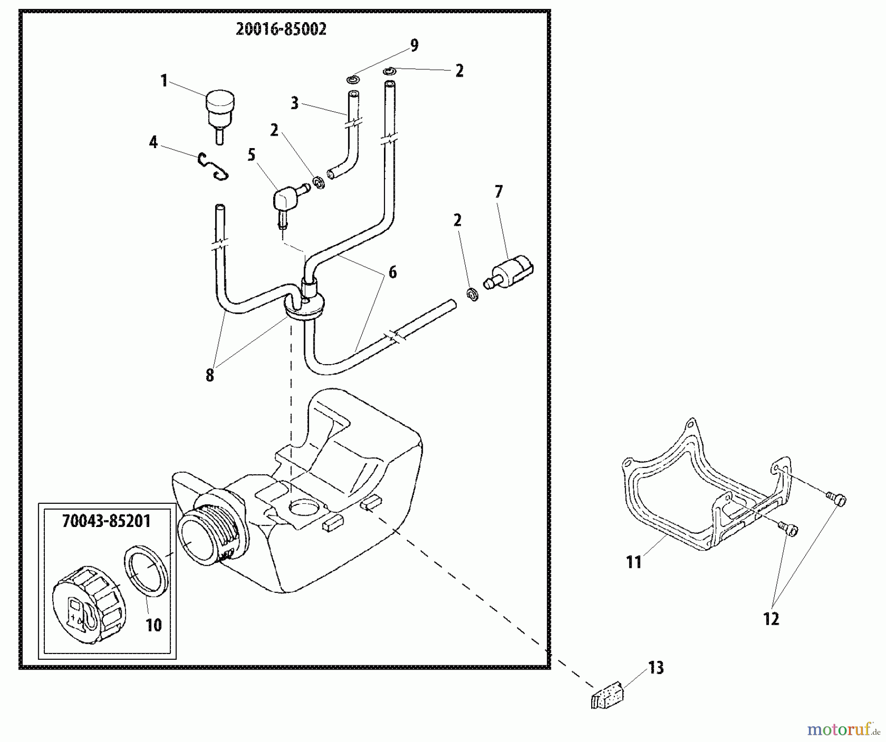 Shindaiwa Trimmer, Faden / Bürste M230 - Shindaiwa Multi-Tool Fuel Tank
