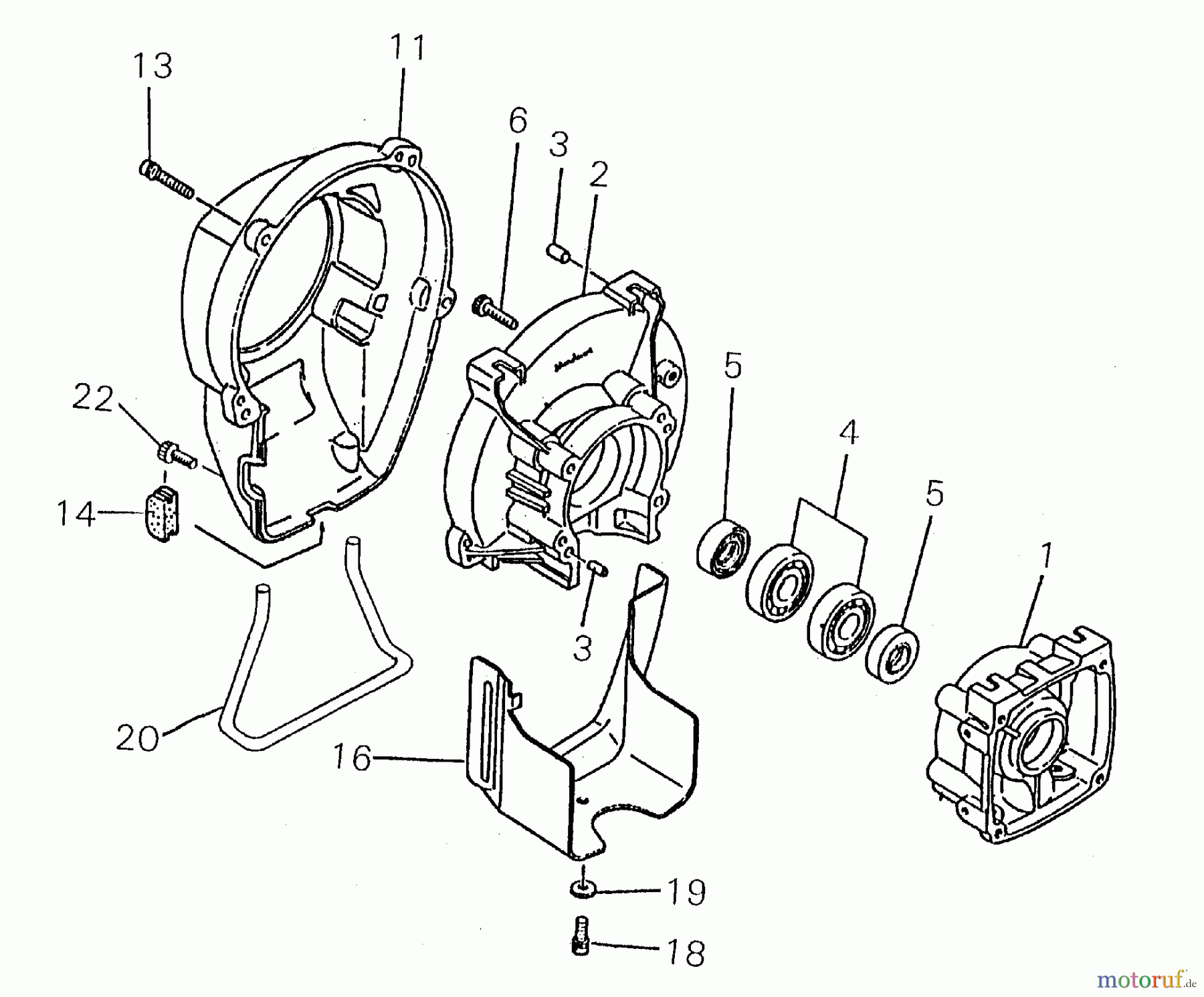 Shindaiwa Trimmer, Faden / Bürste R40FT - Shindaiwa String Trimmer / Brush Cutter Engine Cover / Fan Cover / Crankcase