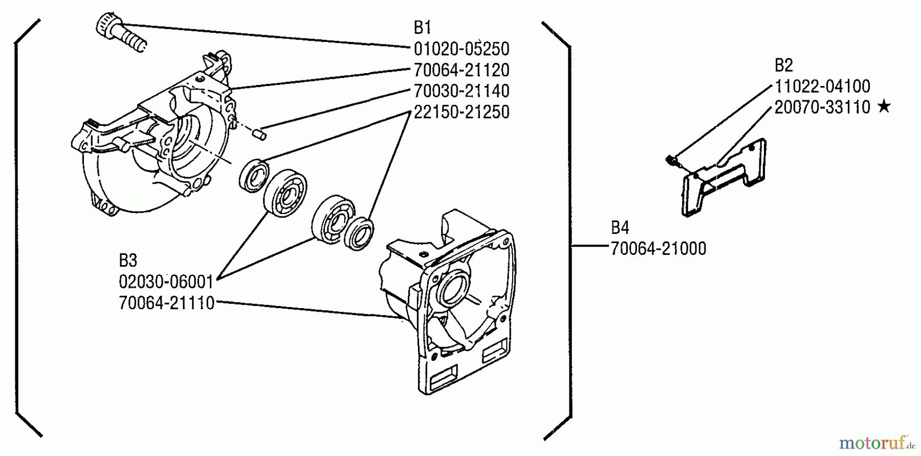 Shindaiwa Trimmer, Faden / Bürste F18 - Shindaiwa String Trimmer Crankcase Assembly