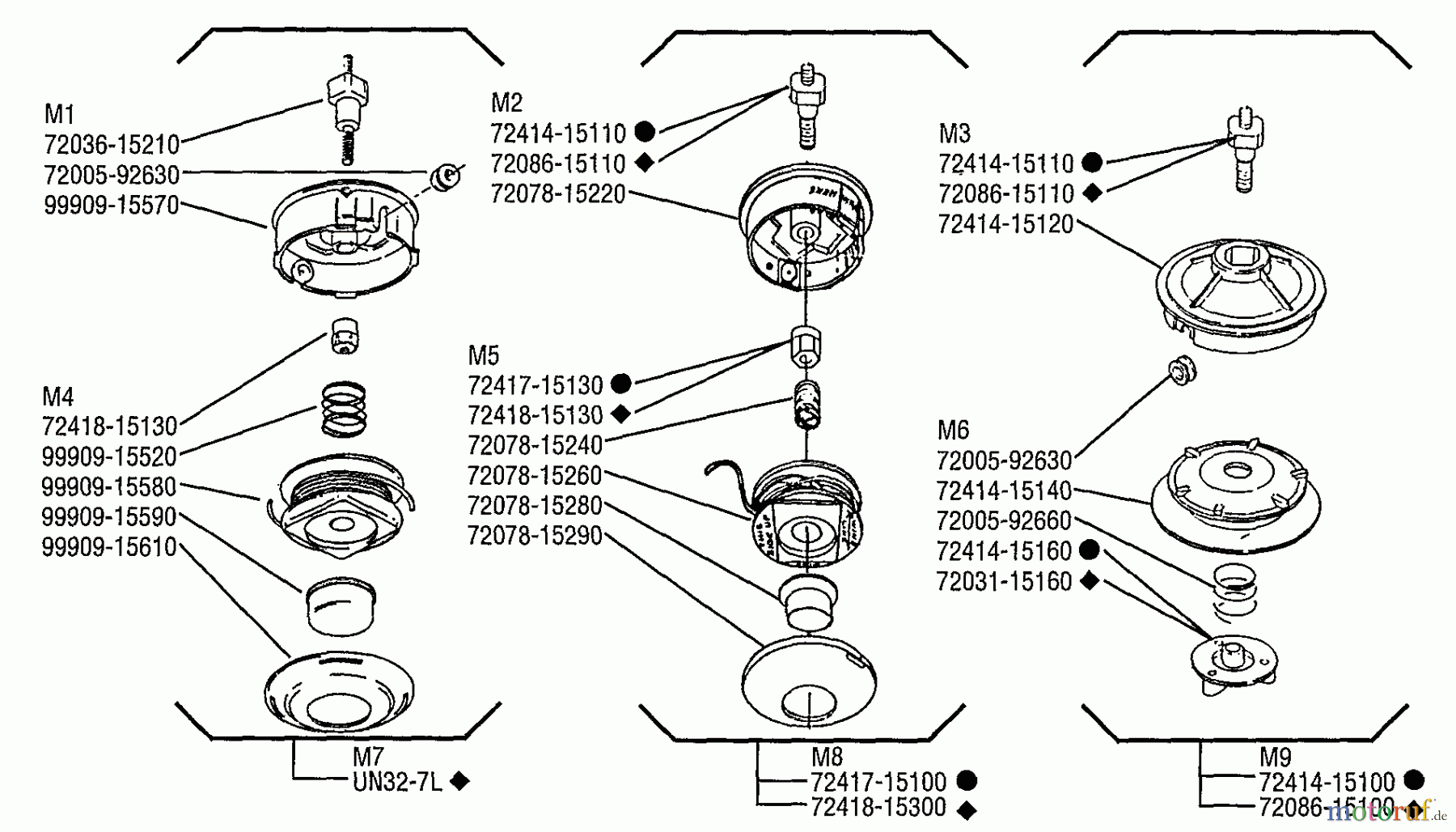 Shindaiwa Trimmer, Faden / Bürste T18 - Shindaiwa String Trimmer Spool And Housing Assembly