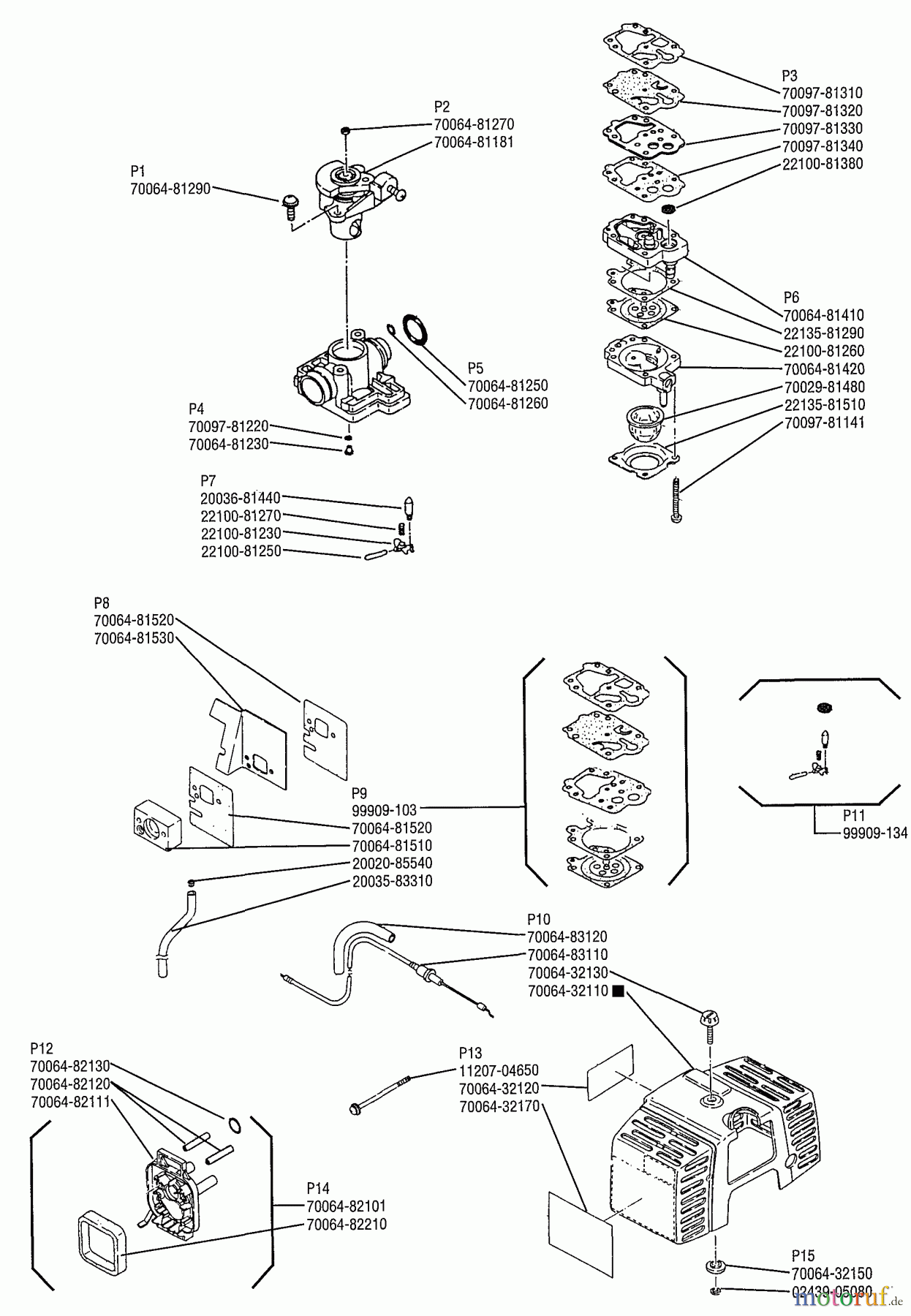 Shindaiwa Trimmer, Faden / Bürste F18 - Shindaiwa String Trimmer Valve And Gasket Assembly
