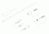 Shindaiwa T222 - String Trimmer Ersatzteile Rod Bushing Assembly Tools