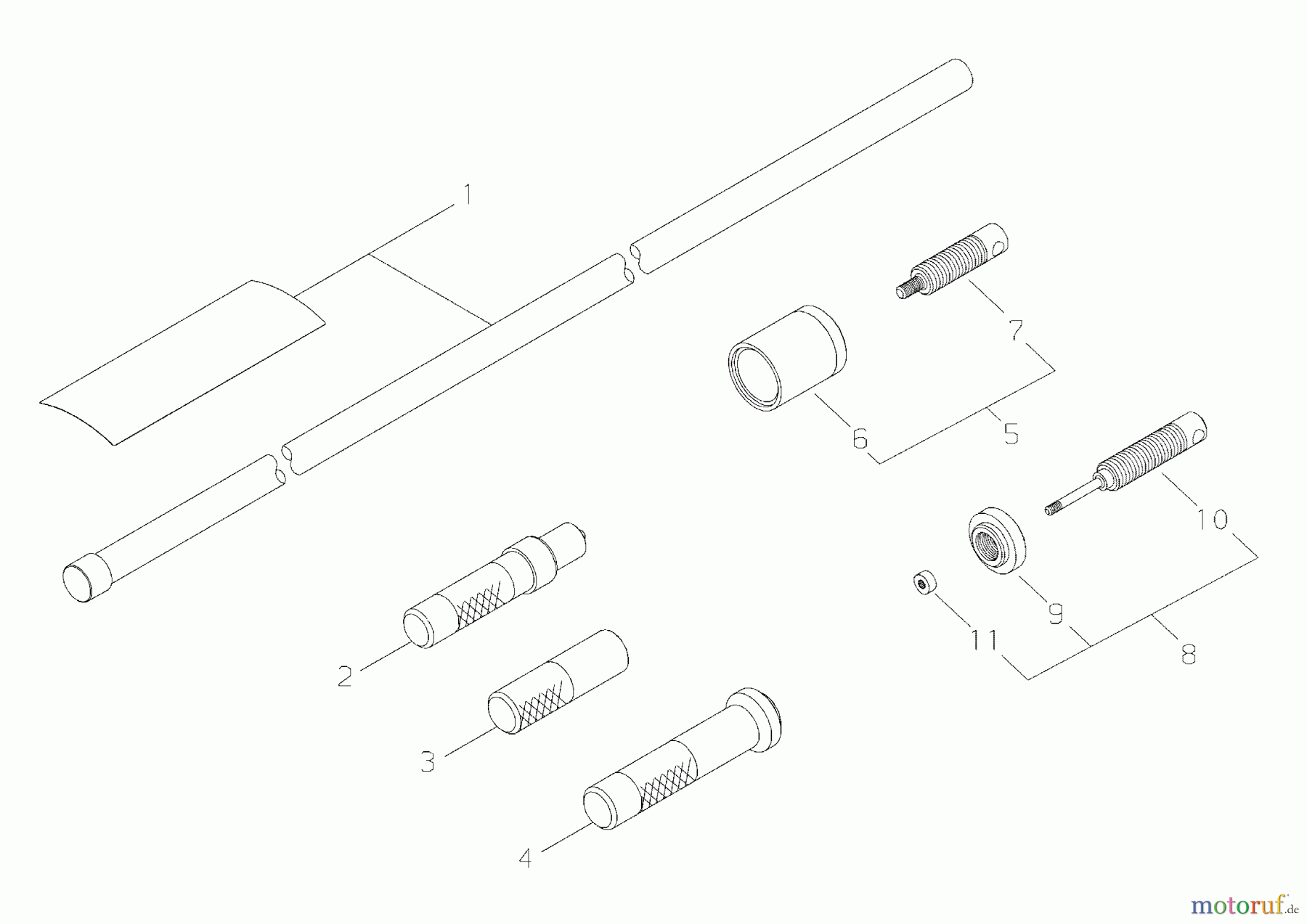 Shindaiwa Trimmer, Faden / Bürste T222 - Shindaiwa String Trimmer Rod Bushing Assembly Tools