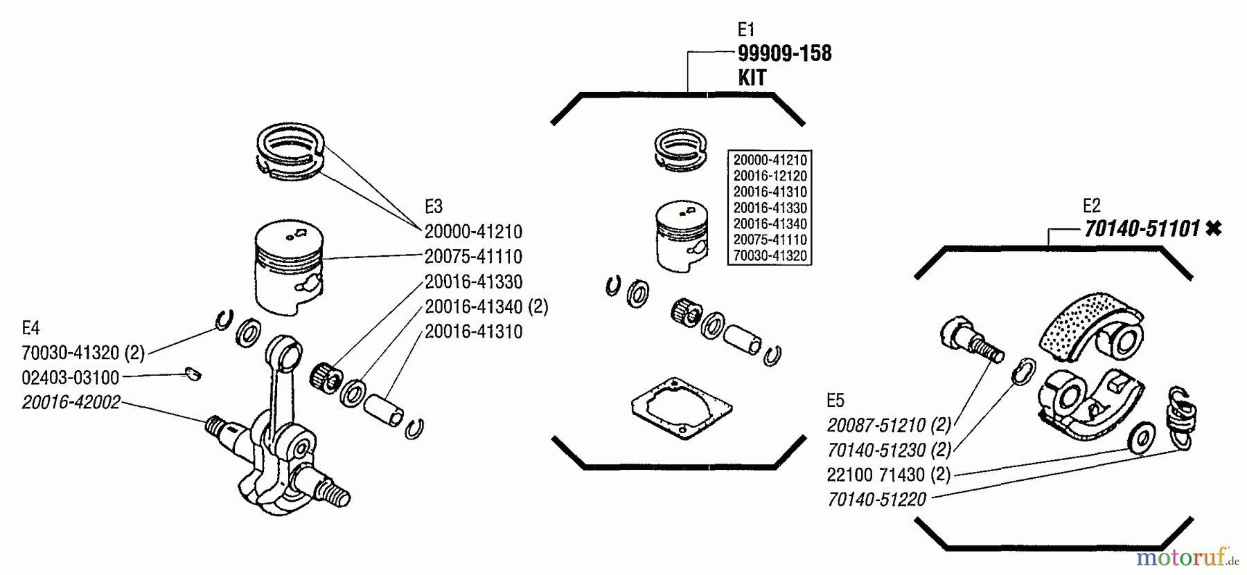 Shindaiwa Trimmer, Faden / Bürste T230X - Shindaiwa String Trimmer, S/N: 2000303 & Up Clutch, Piston