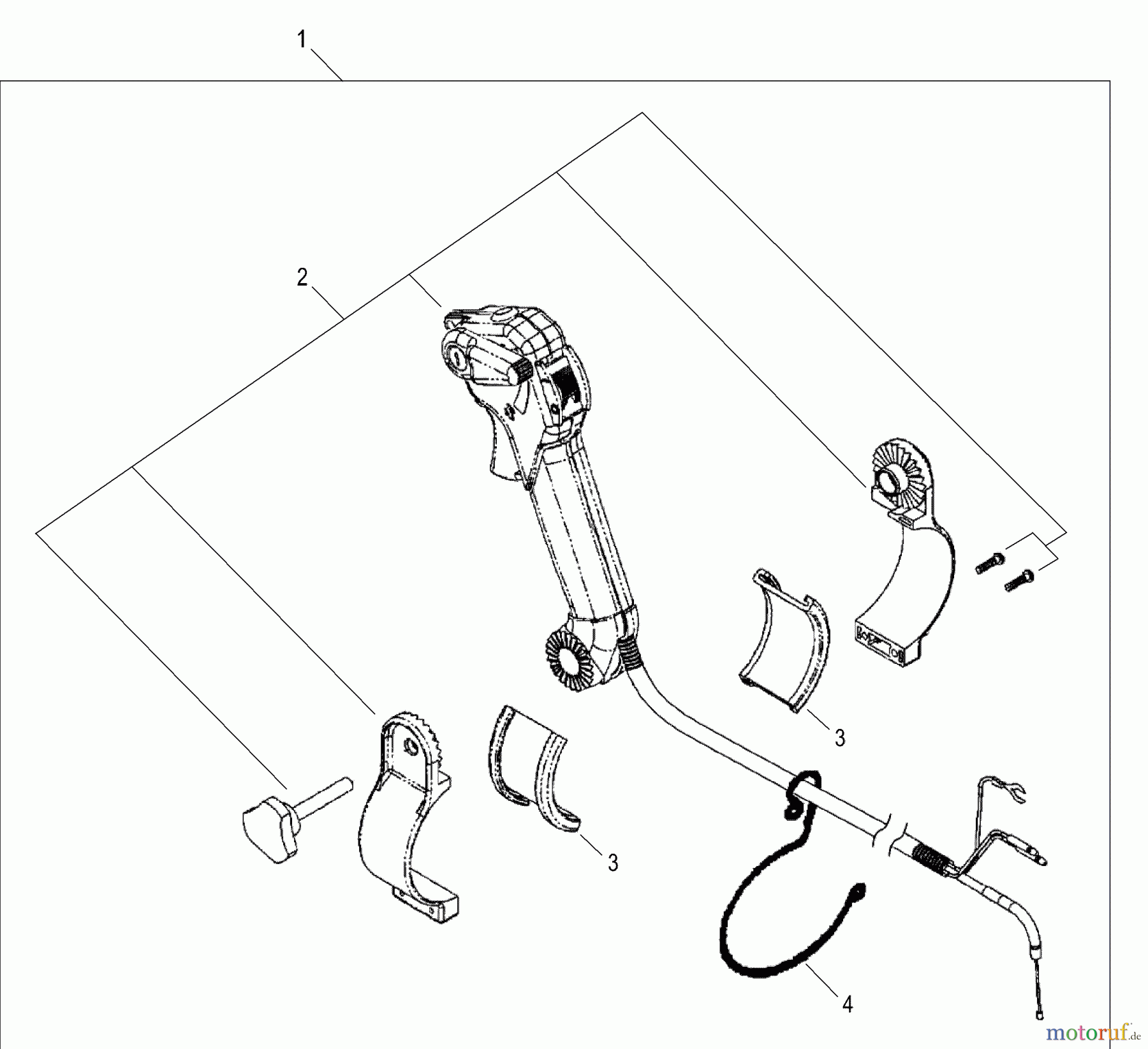 Shindaiwa Bläser / Sauger / Häcksler / Mulchgeräte EB630RT (EPA) - Shindaiwa Back Pack Blower Throttle Kit EB630RT