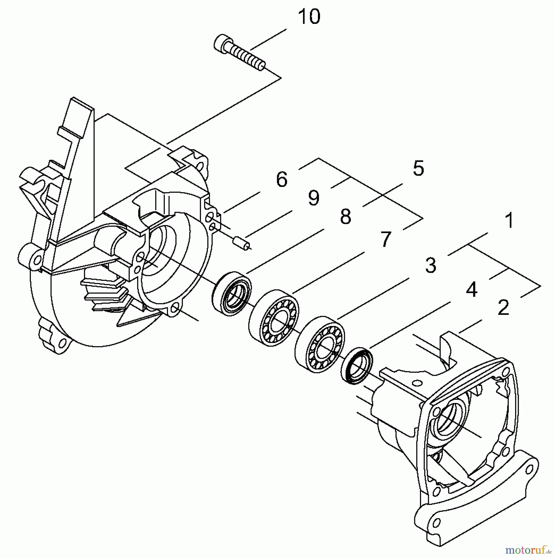 Shindaiwa Trimmer, Faden / Bürste T230XR EMC - Shindaiwa String Trimmer, S/N: 36005665 - 36007144 Crankcase / Engine Cover / Fan Cover #1