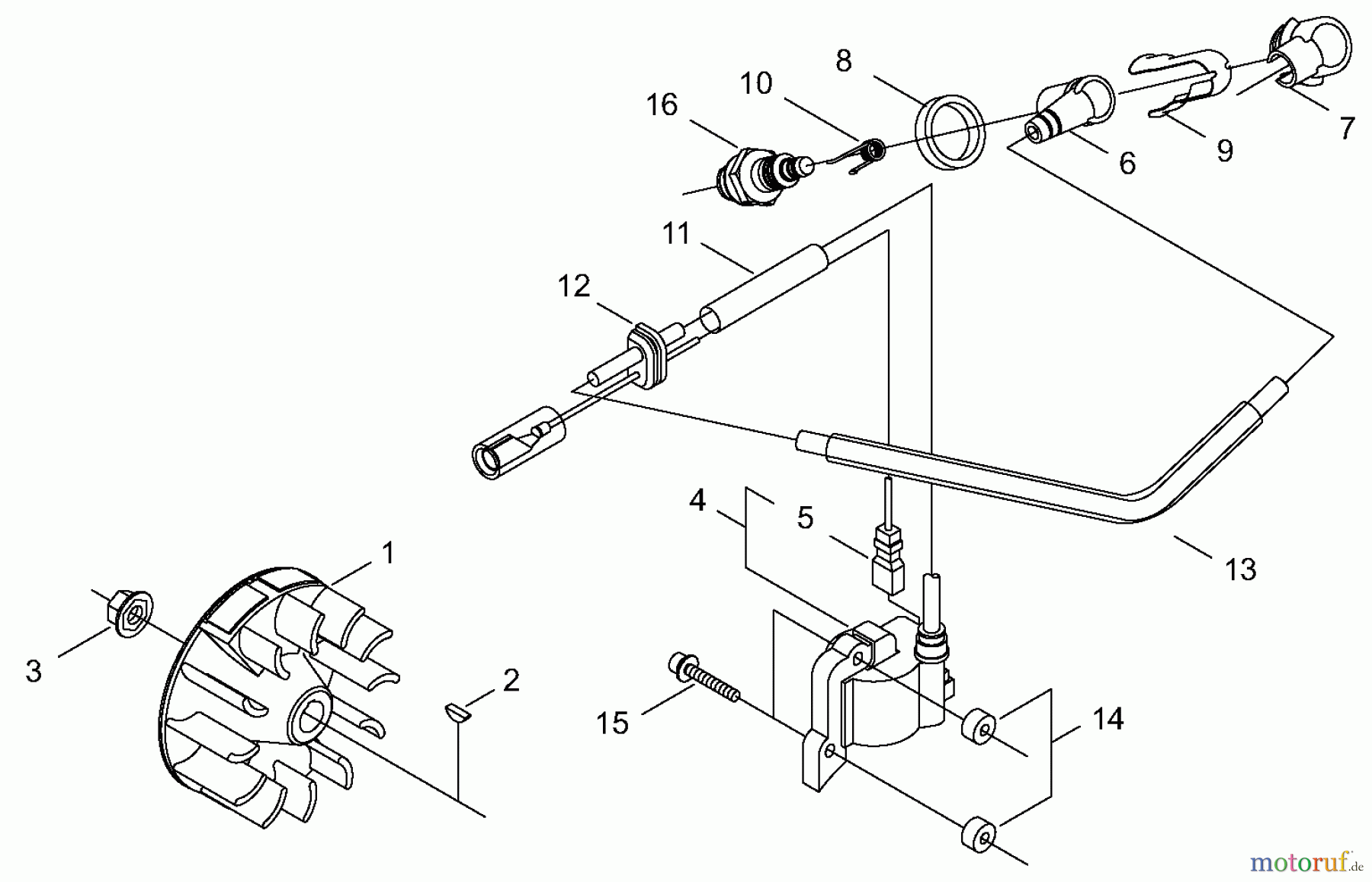 Shindaiwa Trimmer, Faden / Bürste T230XR EMC - Shindaiwa String Trimmer, S/N: 36005665 - 36007144 Flywheel / Ignition Coil