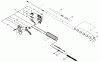 Shindaiwa T230XR EMC - String Trimmer, S/N: 9013195 - 9095664 Ersatzteile Main Pipe / Throttle Control