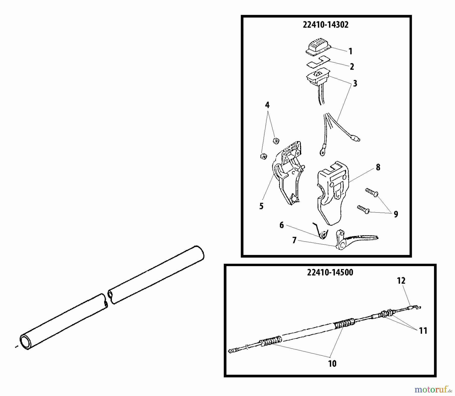 Shindaiwa Trimmer, Faden / Bürste T231 - Shindaiwa String Trimmer Throttle Lever
