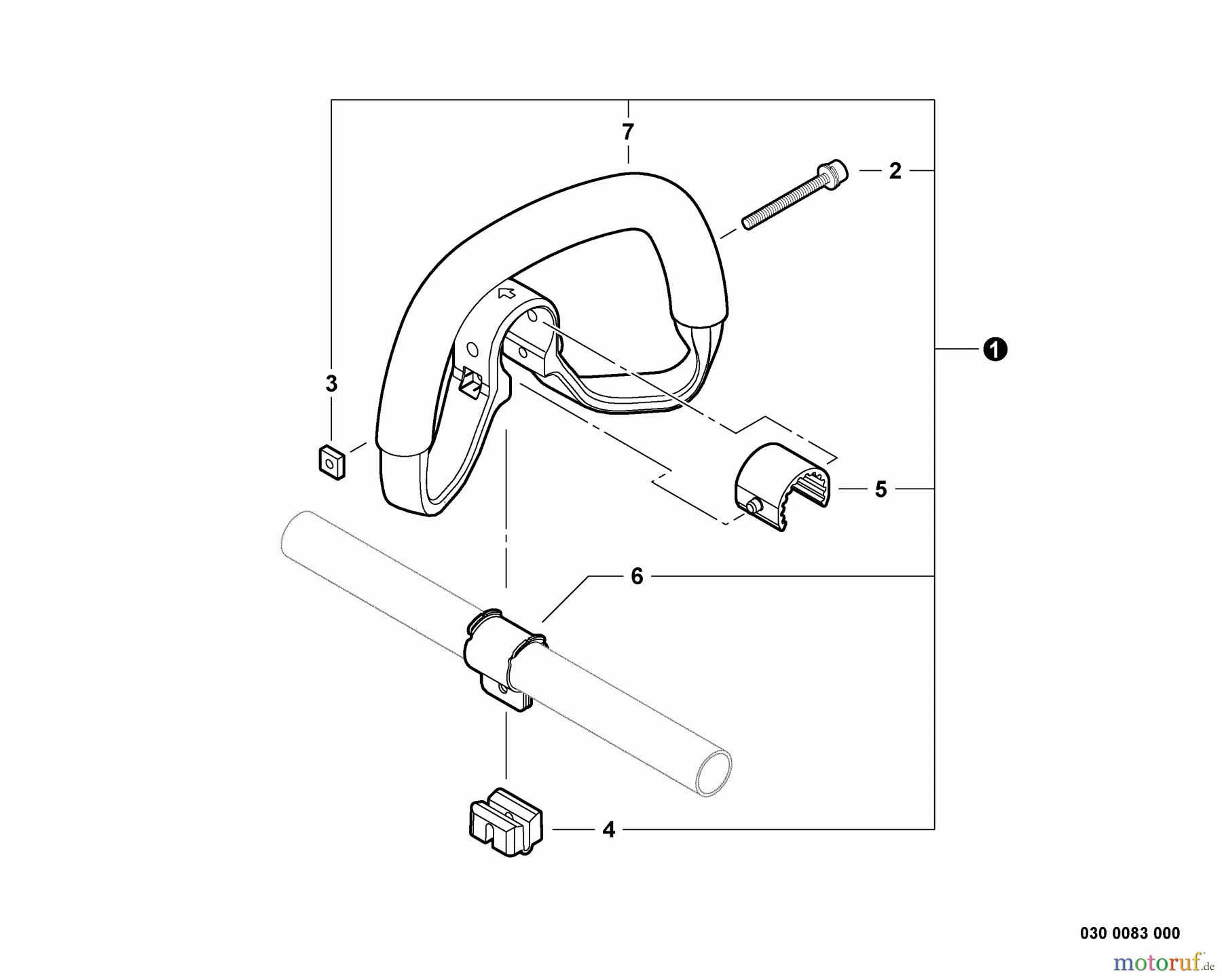 Shindaiwa Trimmer, Faden / Bürste T235 - Shindaiwa String Trimmer, Front Handle