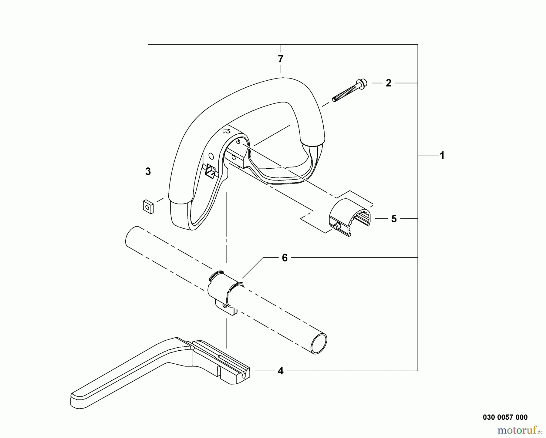 Shindaiwa Trimmer, Faden / Bürste T242X - Shindaiwa String Trimmer, S/N: T20112001001 - T20112999999 Front Handle
