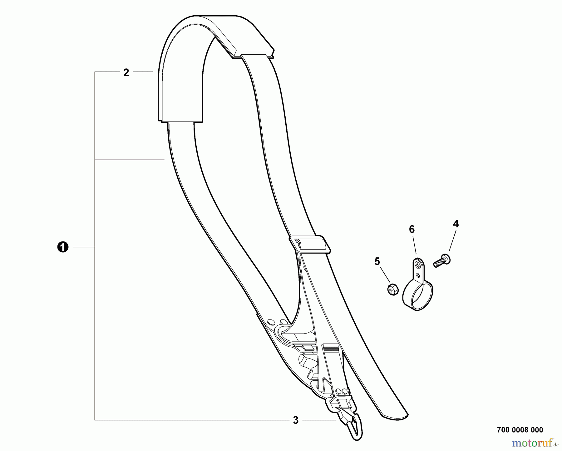 Shindaiwa Trimmer, Faden / Bürste T242X - Shindaiwa String Trimmer, S/N: T20011001001 - T20011999999 Shoulder Strap