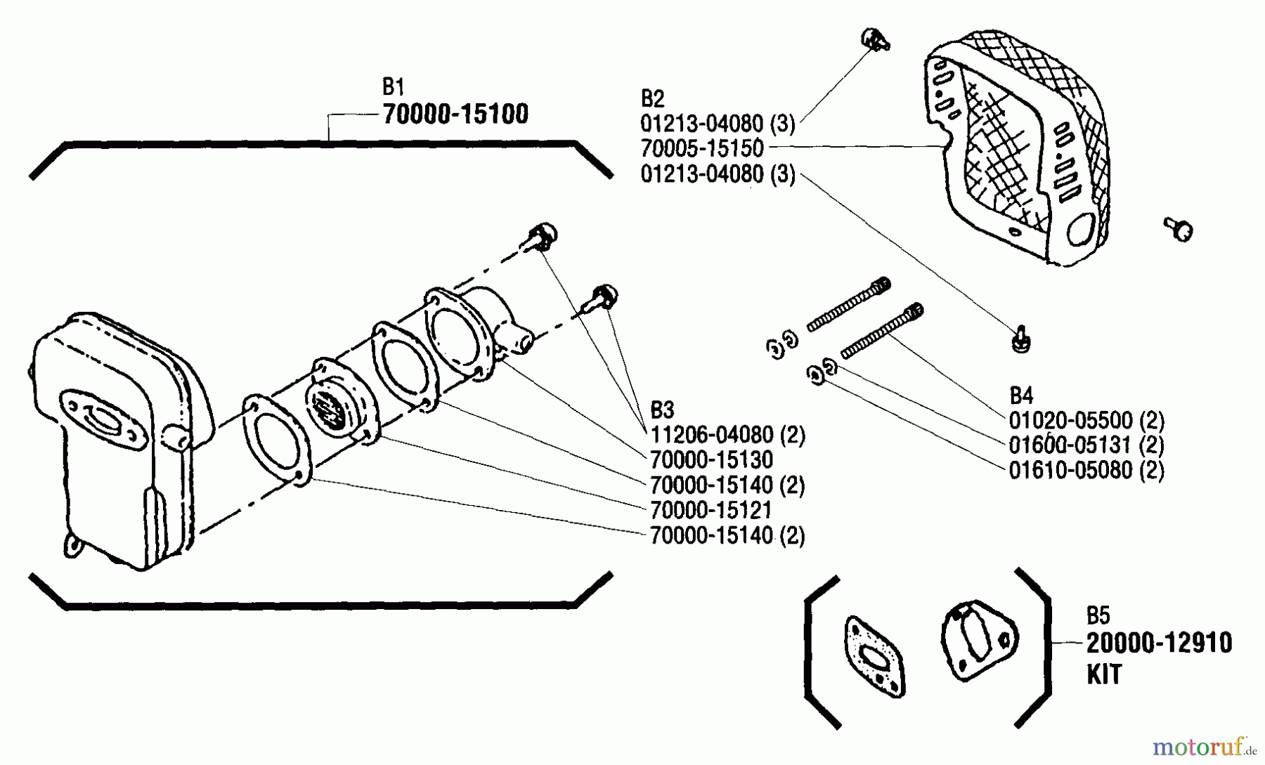 Shindaiwa Trimmer, Faden / Bürste T25 - Shindaiwa String Trimmer Muffler